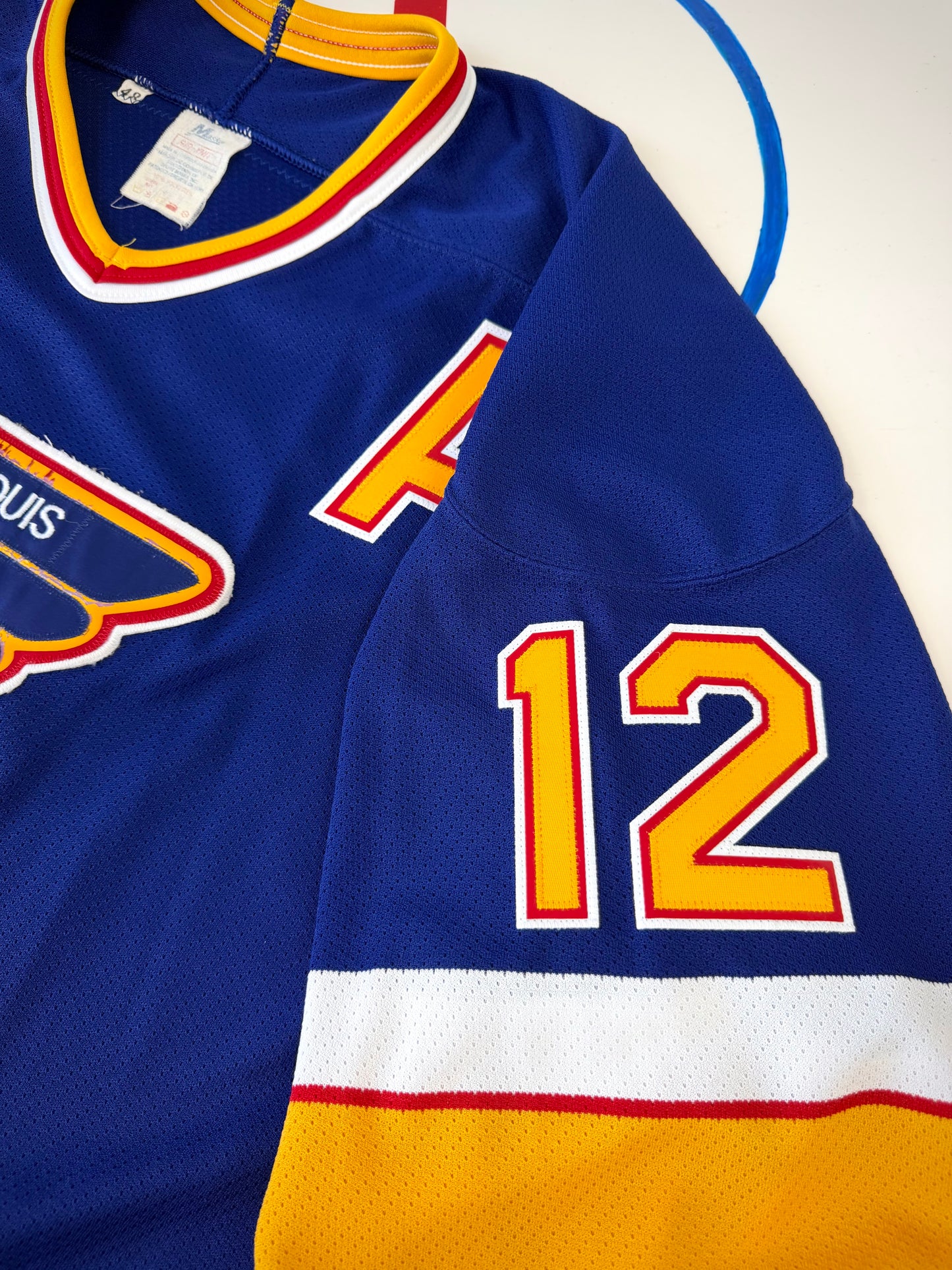 St. Louis Blues Adam Oates 1989-1990 NHL Hockey Jersey (48/Large)