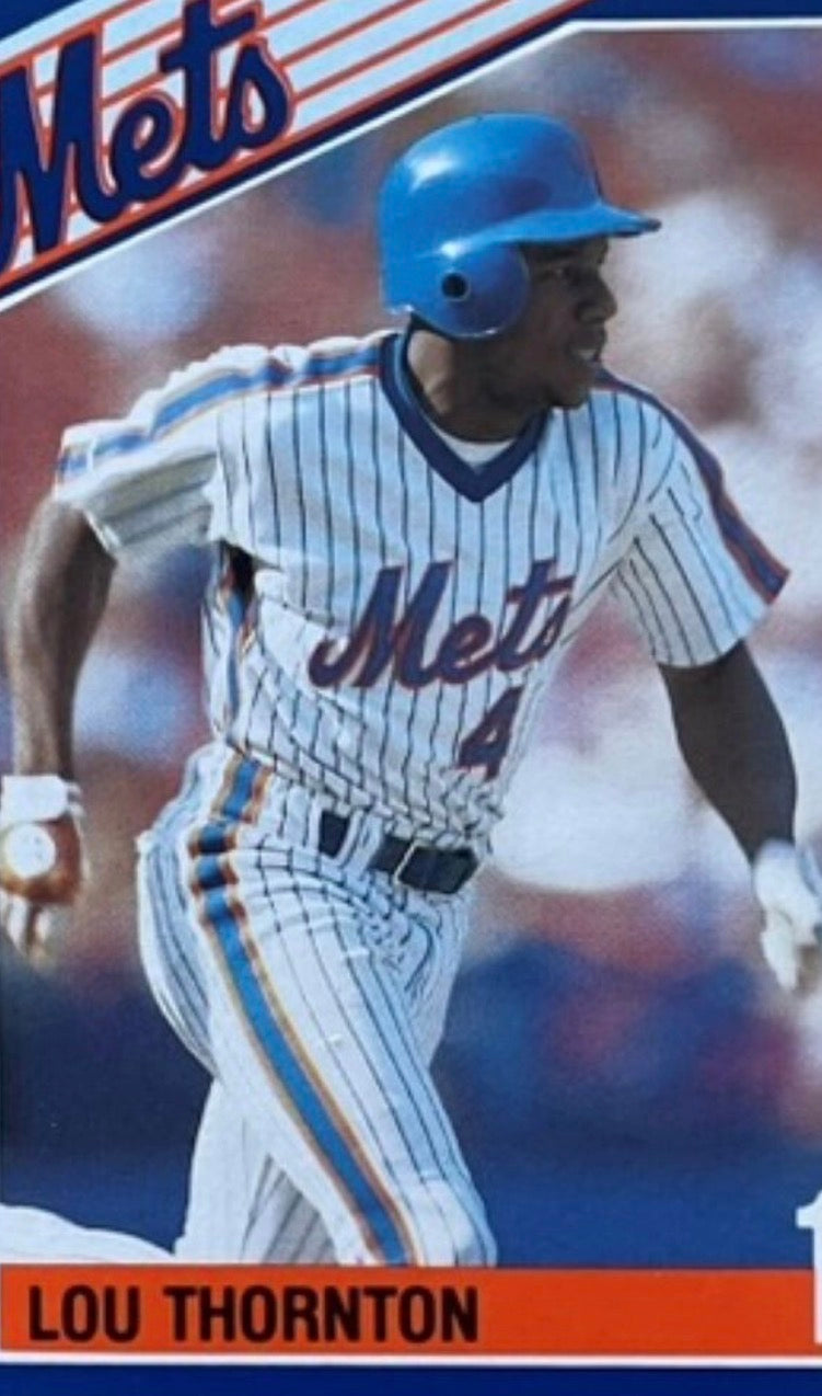 New York Mets Lou Thornton 1989 Game Worn MLB Baseball Jersey (42/Large)