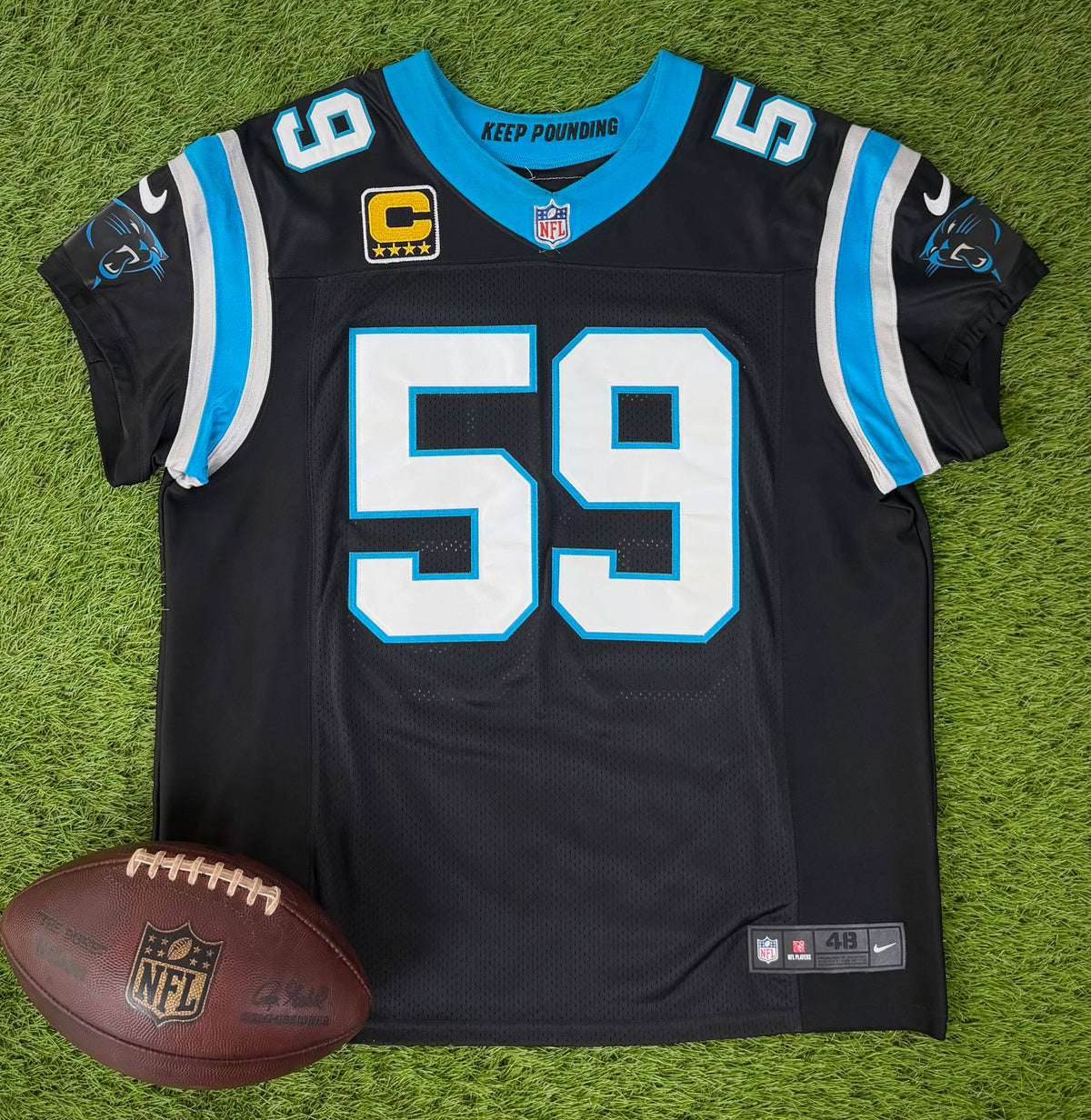 Carolina Panthers Luke Kuechly 2017 NFL Football Jersey (48/XL)