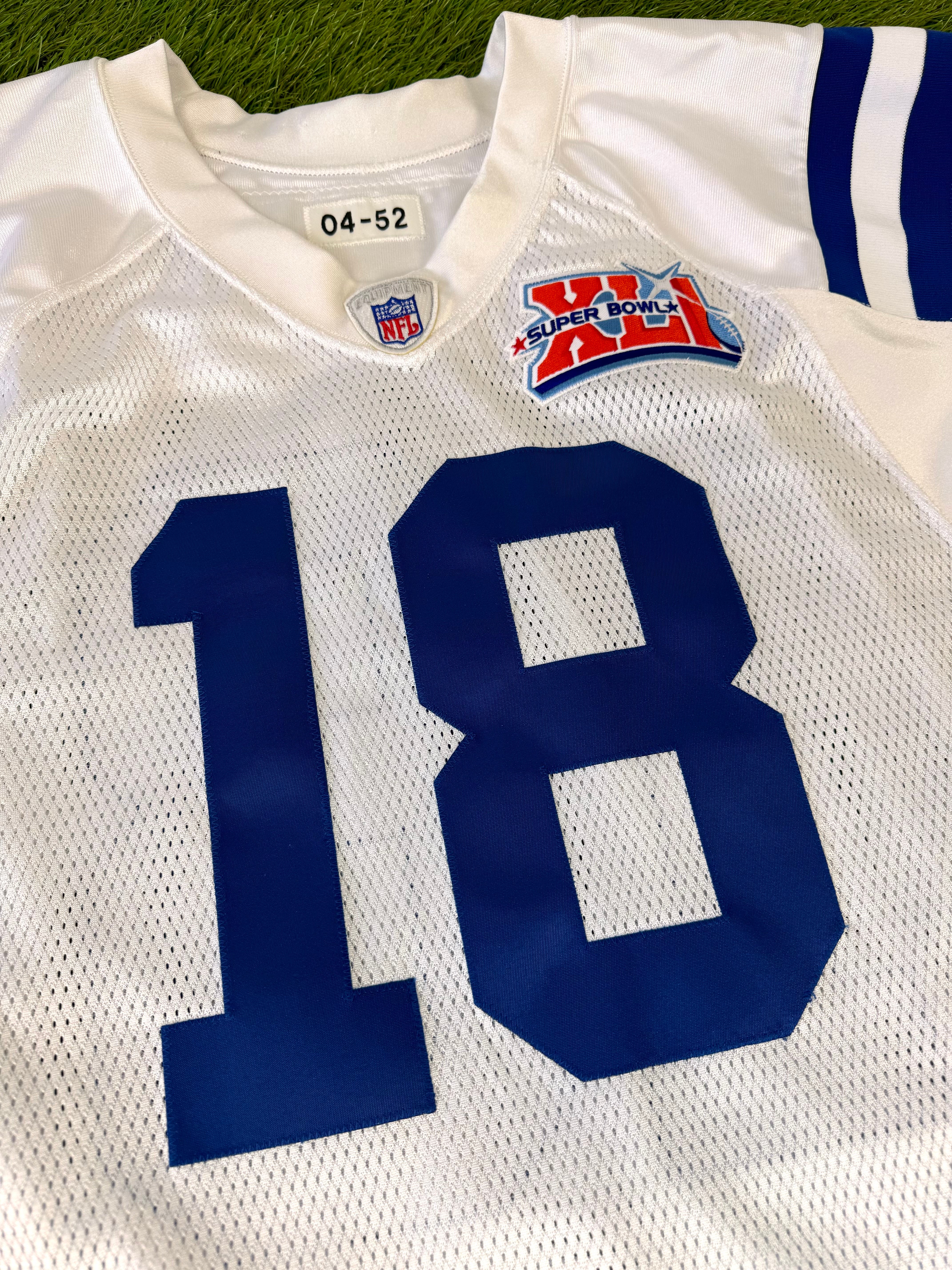 Indianapolis Colts Peyton Manning Super Bowl XLI NFL Football Jersey 52 XXL