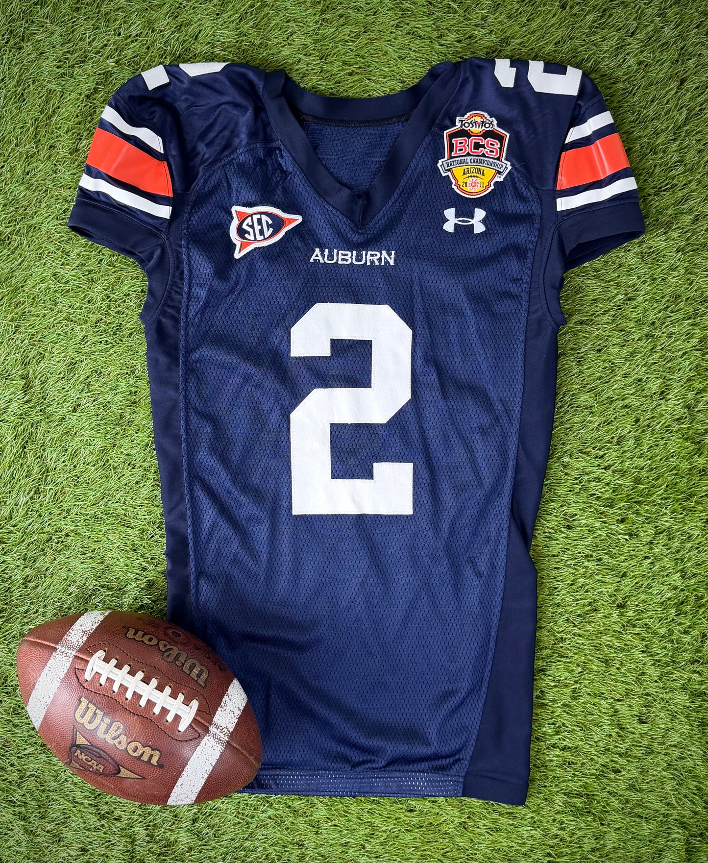 Auburn Tigers Cam Newton 2011 BCS National Championship College Football Jersey (42/Medium)