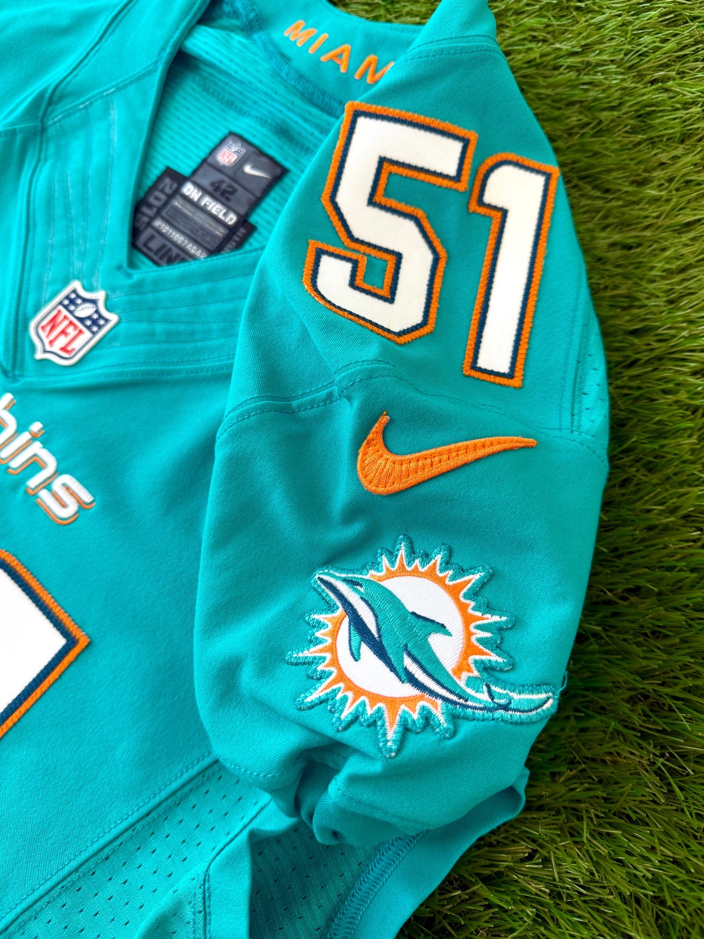 Miami Dolphins Mike Pouncey 2015 NFL Football Jersey (42/Medium)