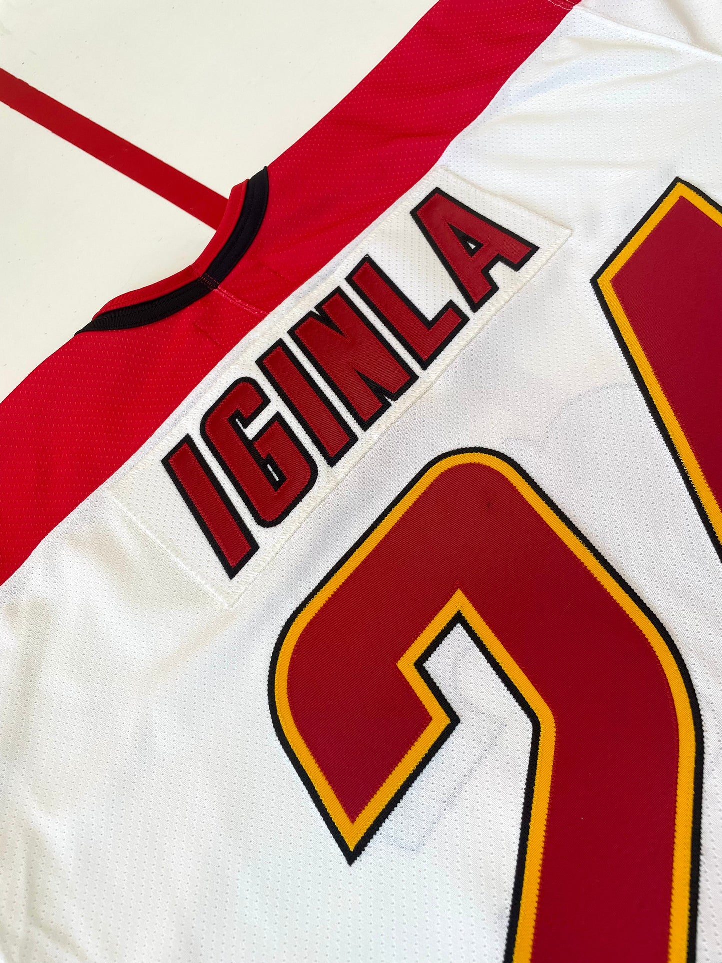 Calgary Flames Jarome Iginla 1996-1997 NHL Hockey Jersey (52/XL)
