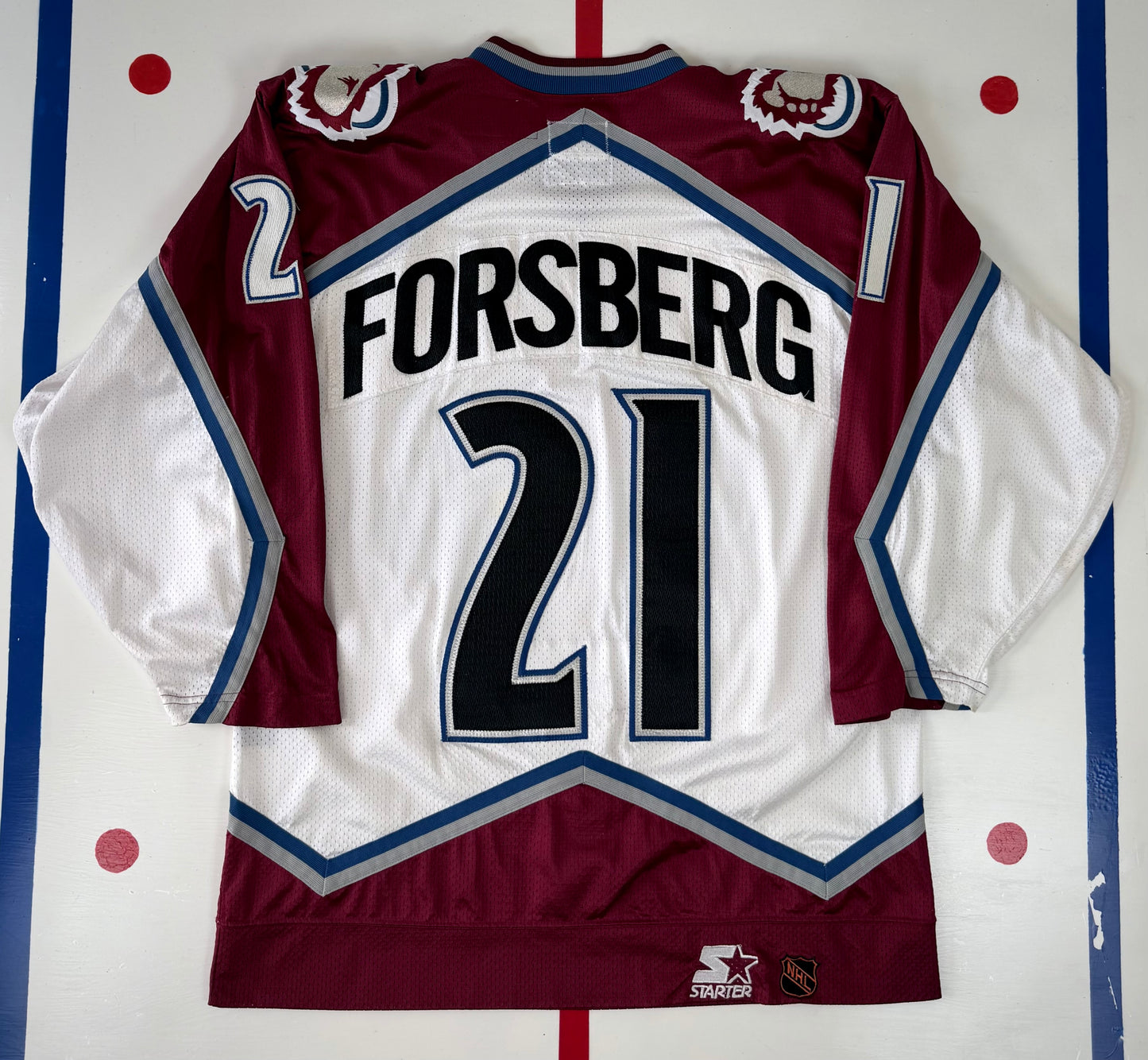 Colorado Avalanche Peter Forsberg 1996-1997 NHL Hockey Jersey (48/Large)