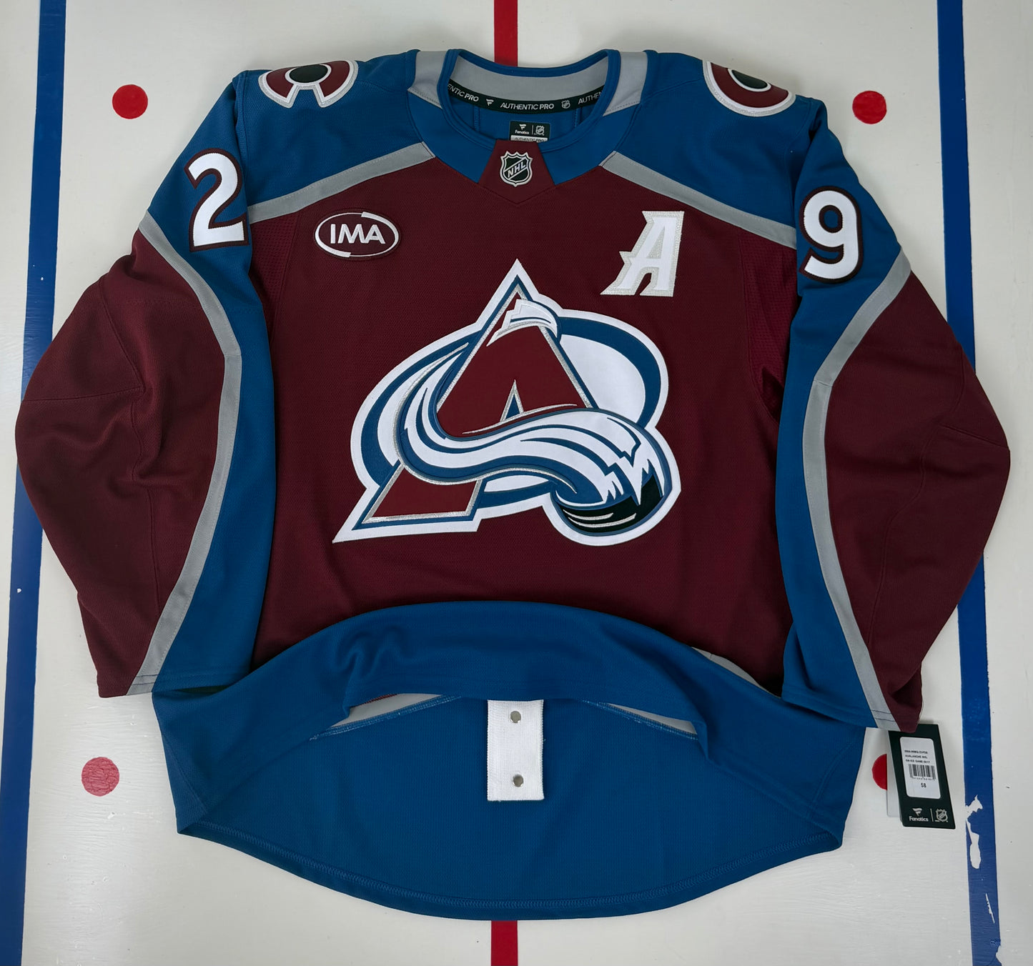 Colorado Avalanche Nathan MacKinnon 2024-2026 NHL Hockey Jersey (58/XXXL)