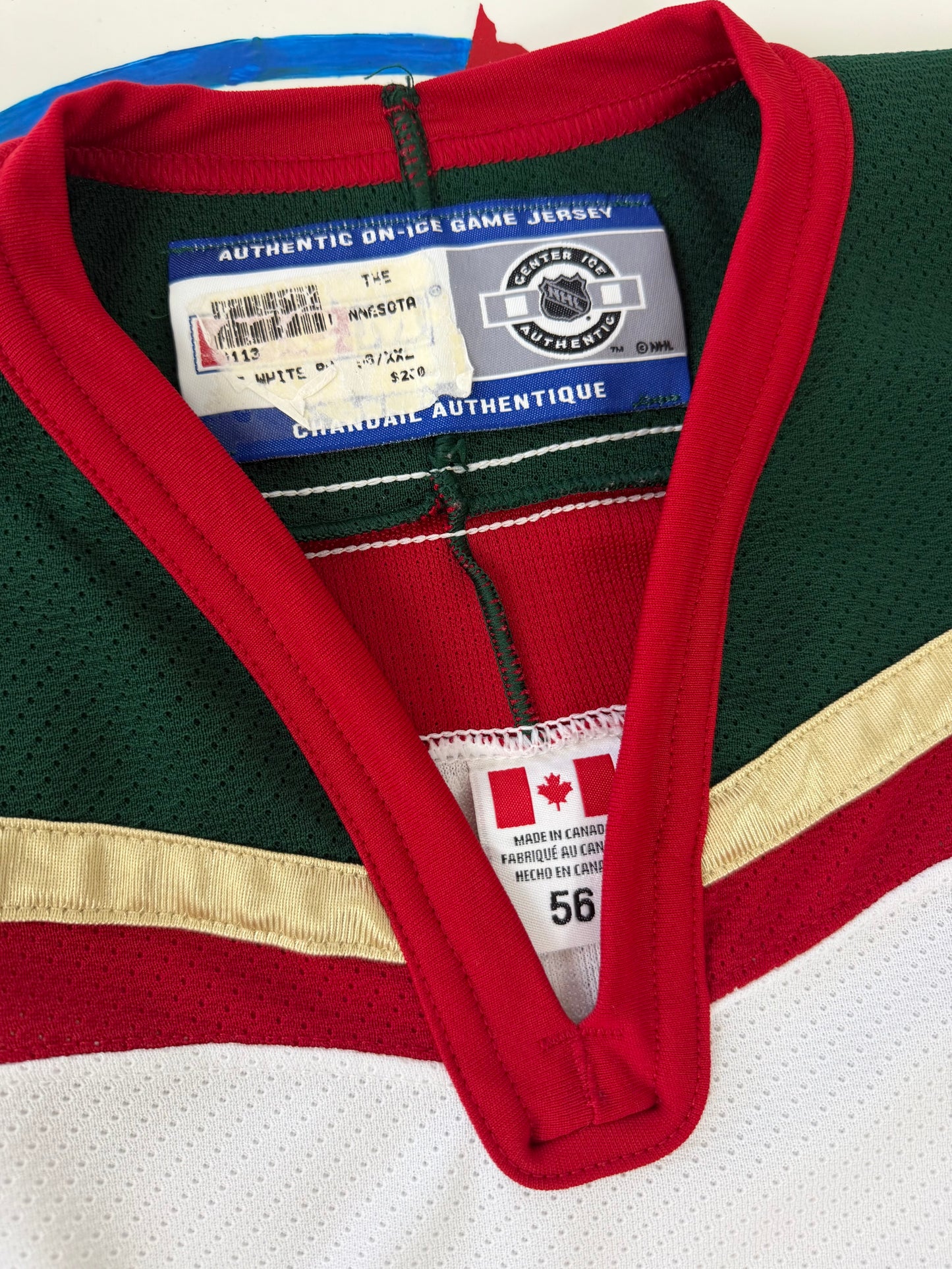 Minnesota Wild Brent Burns 2003-2004 NHL Hockey Jersey (56/XXXL)