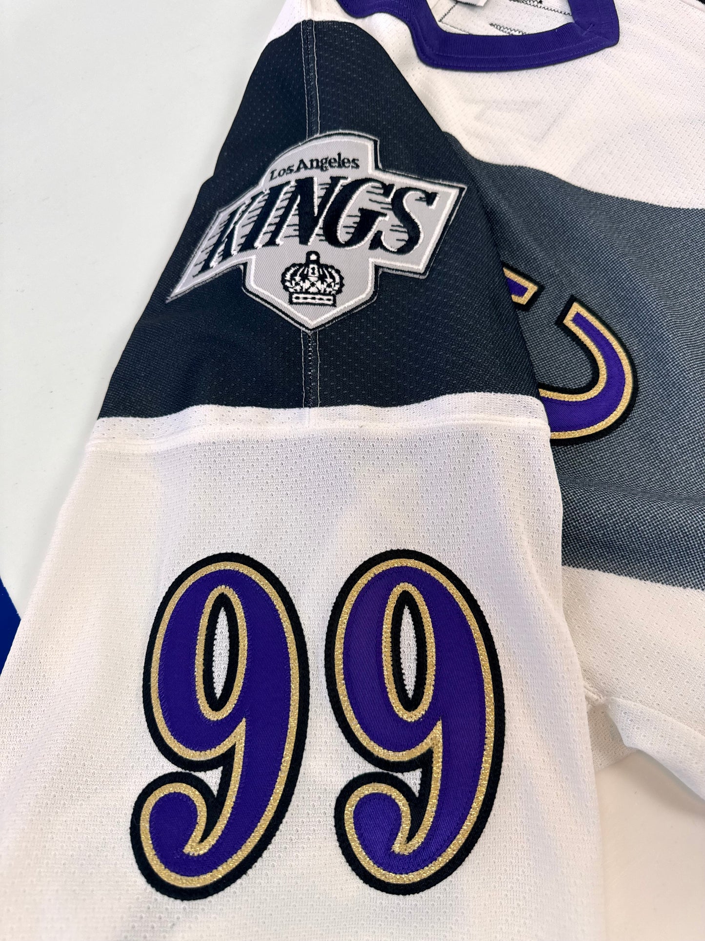 Los Angeles Kings 1995-1996 Wayne Gretzky Alternate “Burger King” NHL Hockey Jersey (XL)