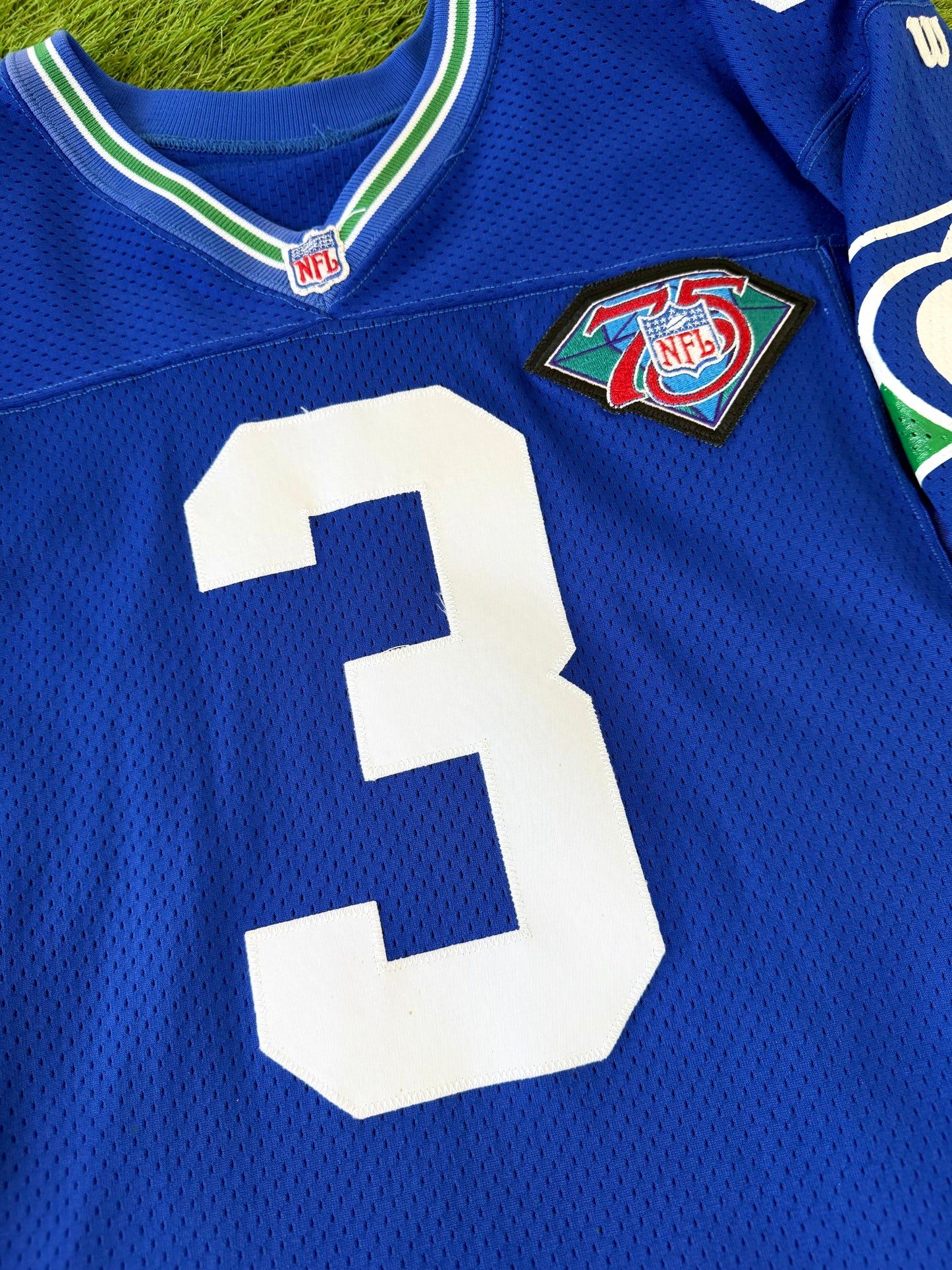 Seattle Seahawks Rick Mirer 1994 NFL Football Jersey (44/Large)