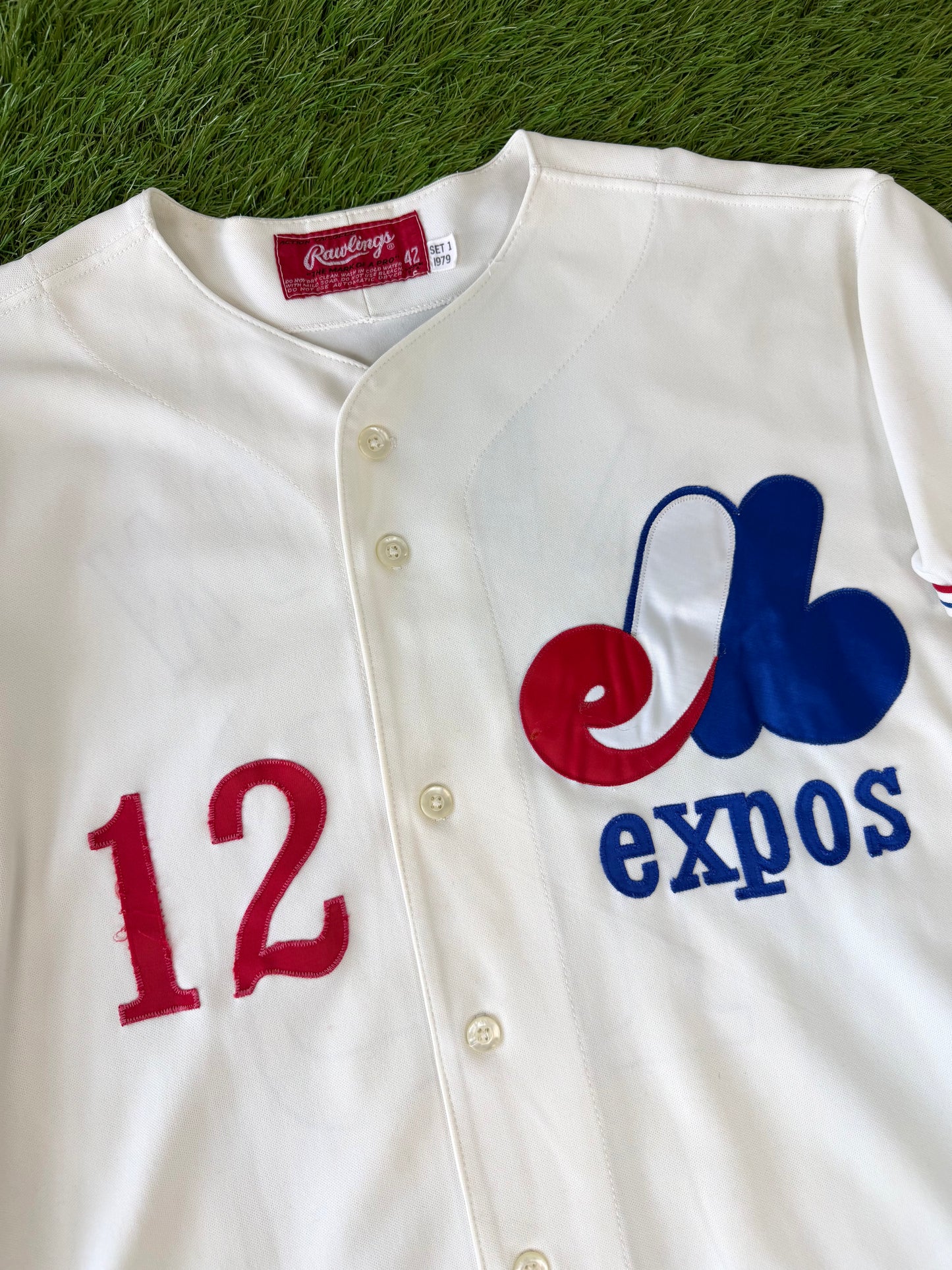 Montreal Expos Jim Mason 1979 Game Worn MLB Baseball Jersey (42/Large)