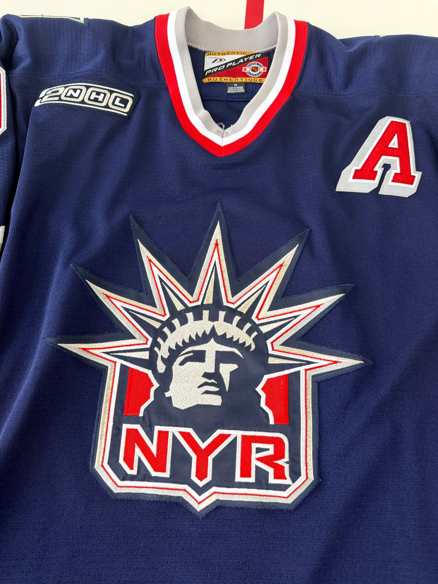 New York Rangers Adam Graves 1999-2000 Alternate Lady Liberty NHL Hockey Jersey (56/XXL)