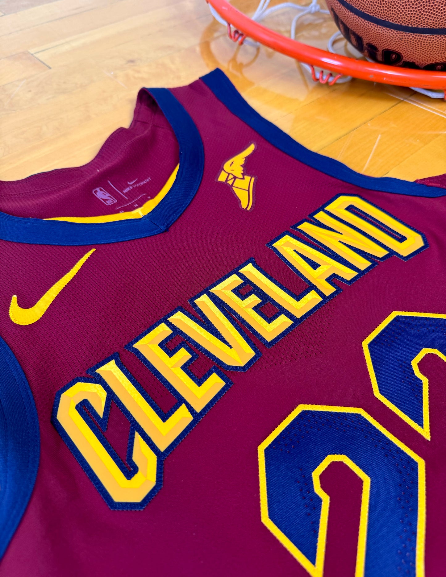 Cleveland Cavaliers 2017-2018 Lebron James Team Issued NBA Basketball Jersey (44/Large)