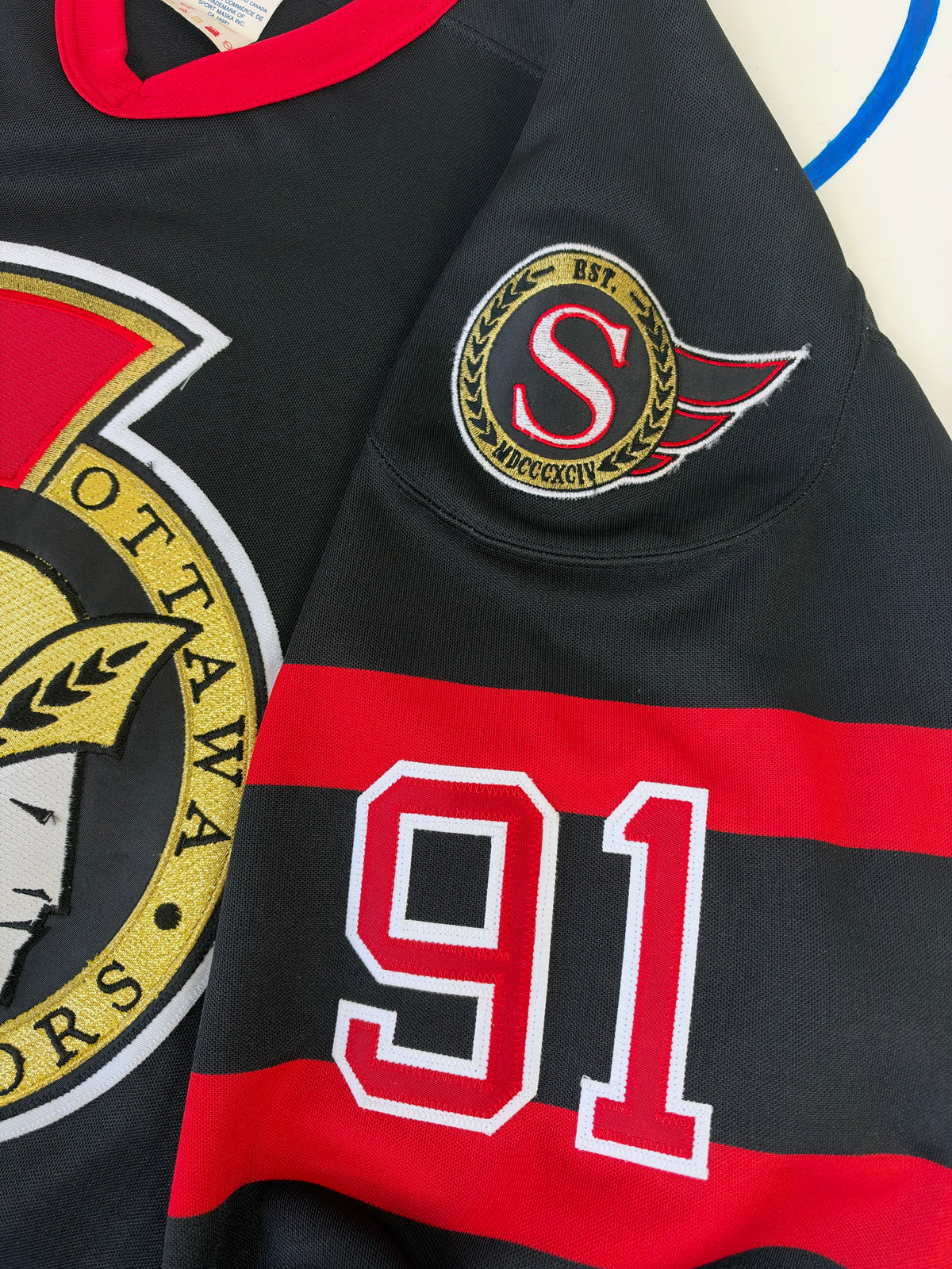 Ottawa Senators Alexandre Daigle 1993 Preseason NHL Hockey Jersey (50/XL)