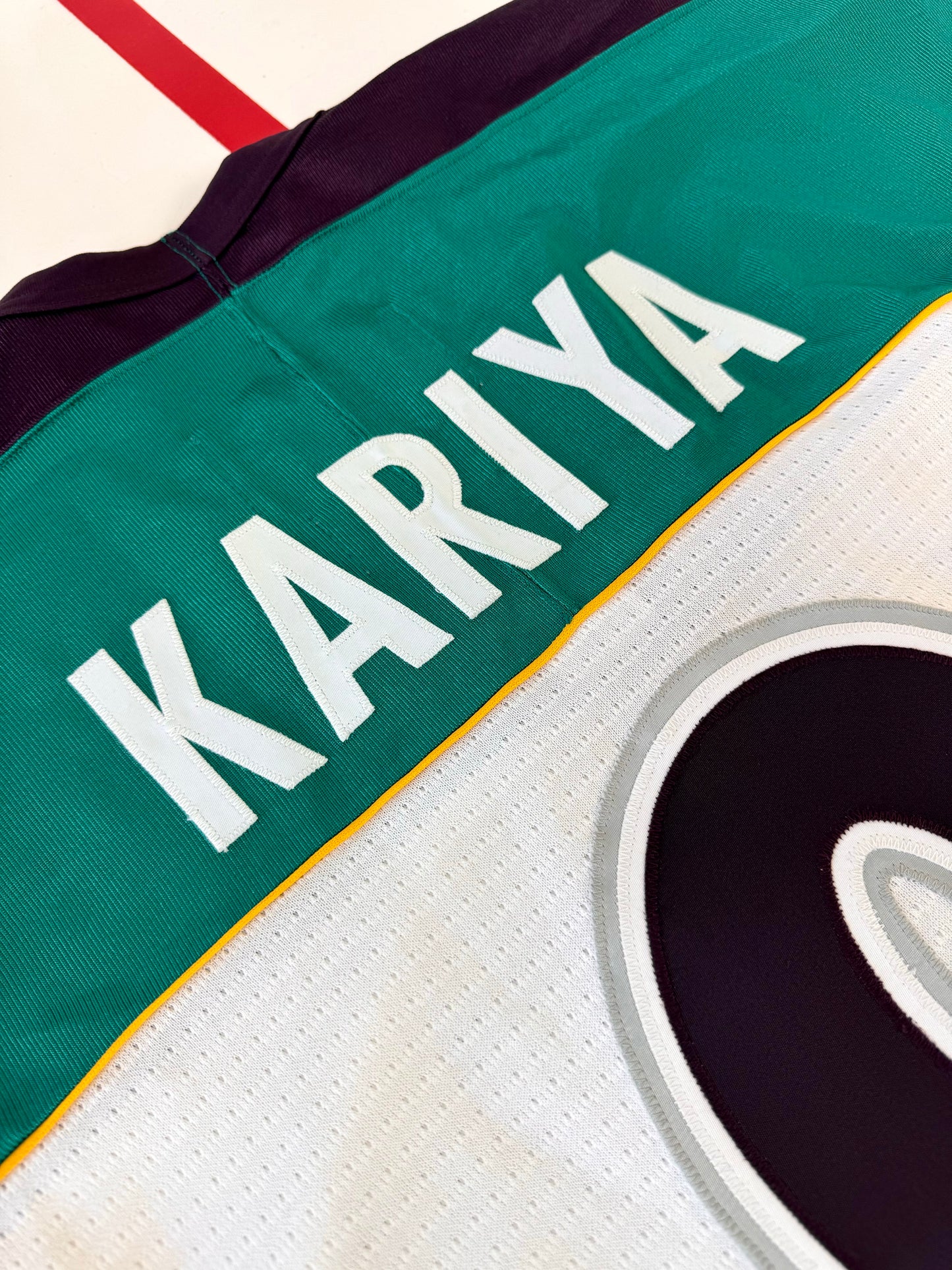 Mighty Ducks of Anaheim 1997-1998 Paul Kariya Home Alternate NHL Hockey Jersey (56/XXL)