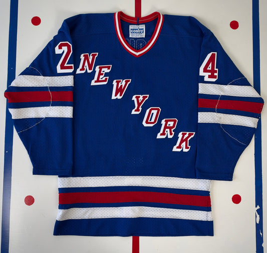 New York Rangers Pierre Larouche 1983-1987 NHL Hockey Jersey (48/Large)