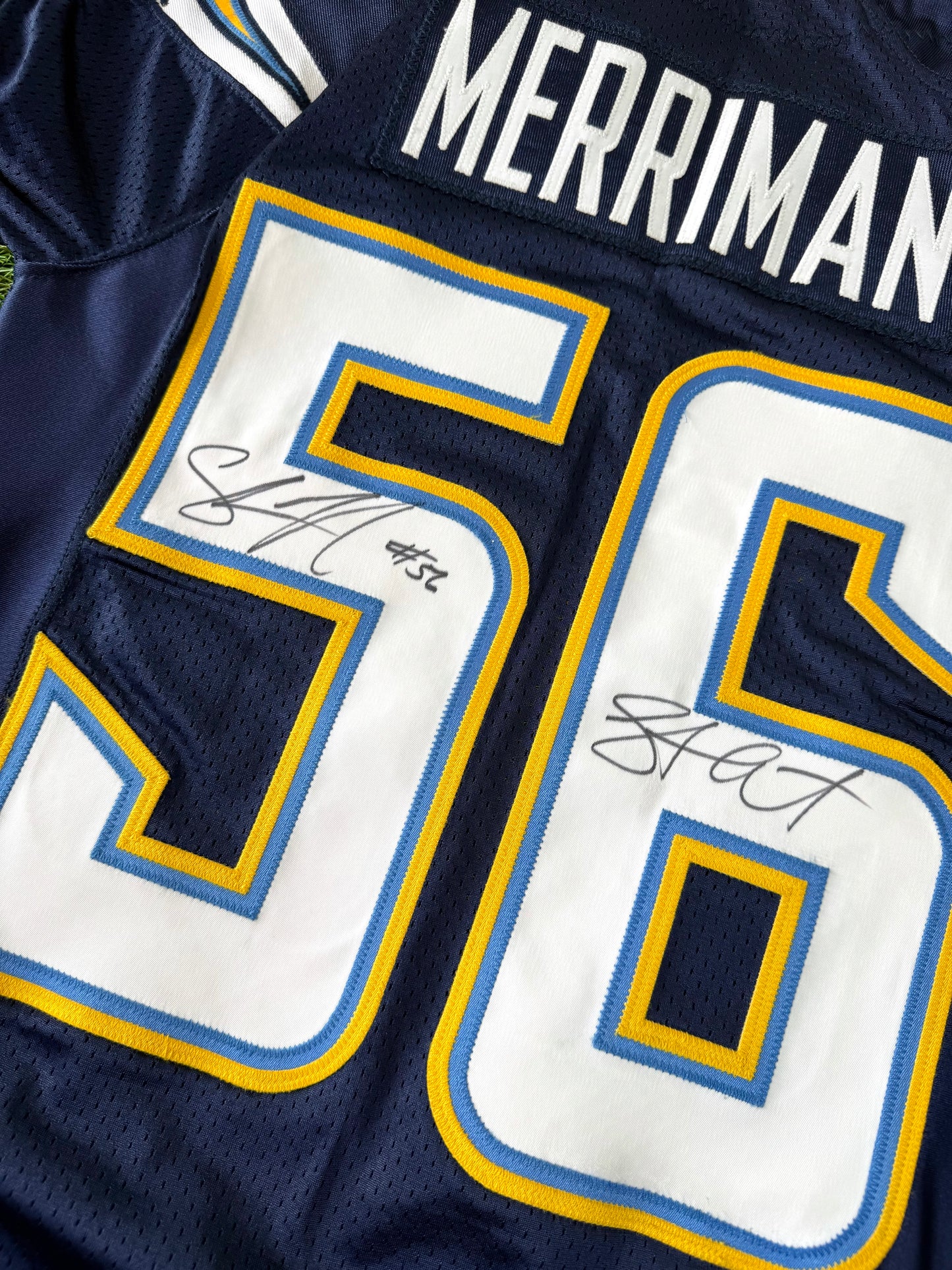 San Diego Chargers Shawne Merriman Team Issued Autographed NFL Football Jersey (44/Large)