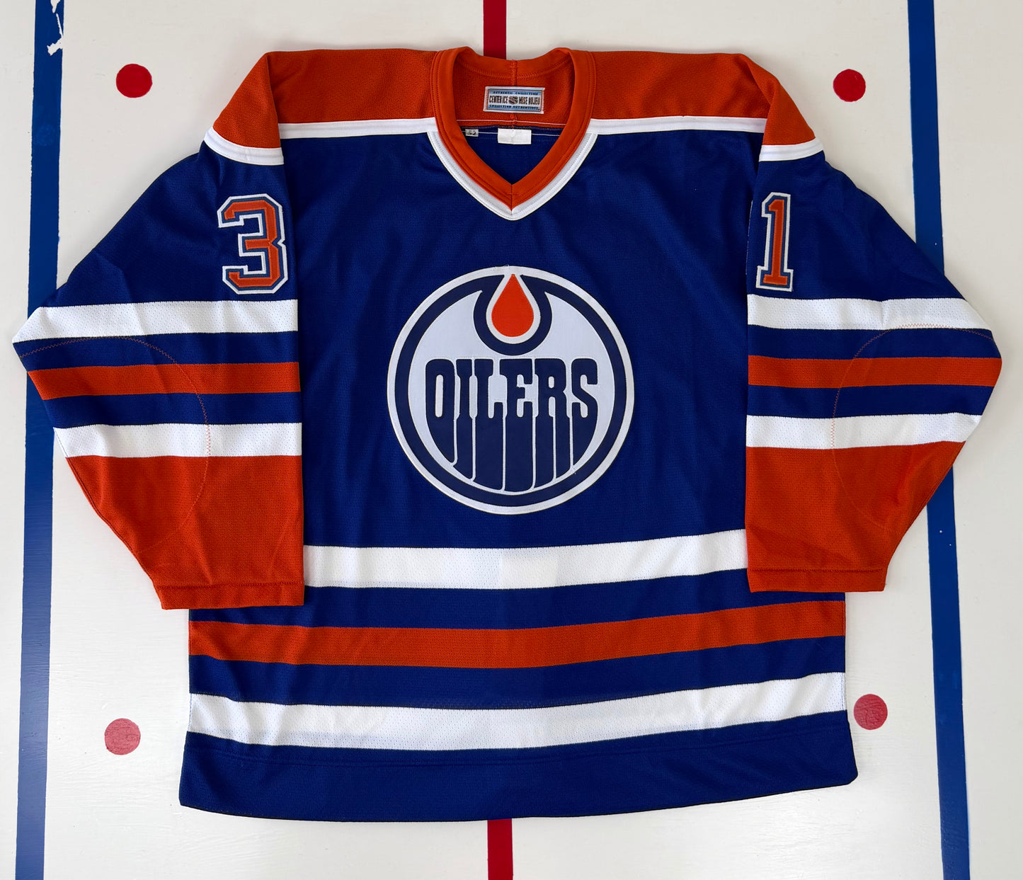 Edmonton Oilers Grant Fuhr 1990-1991 NHL Hockey Jersey (52/XL)