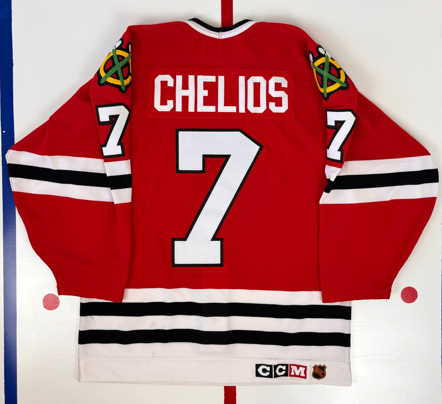 Chicago Blackhawks 1995-1996 Chris Chelios NHL Hockey Jersey (44/Medium)