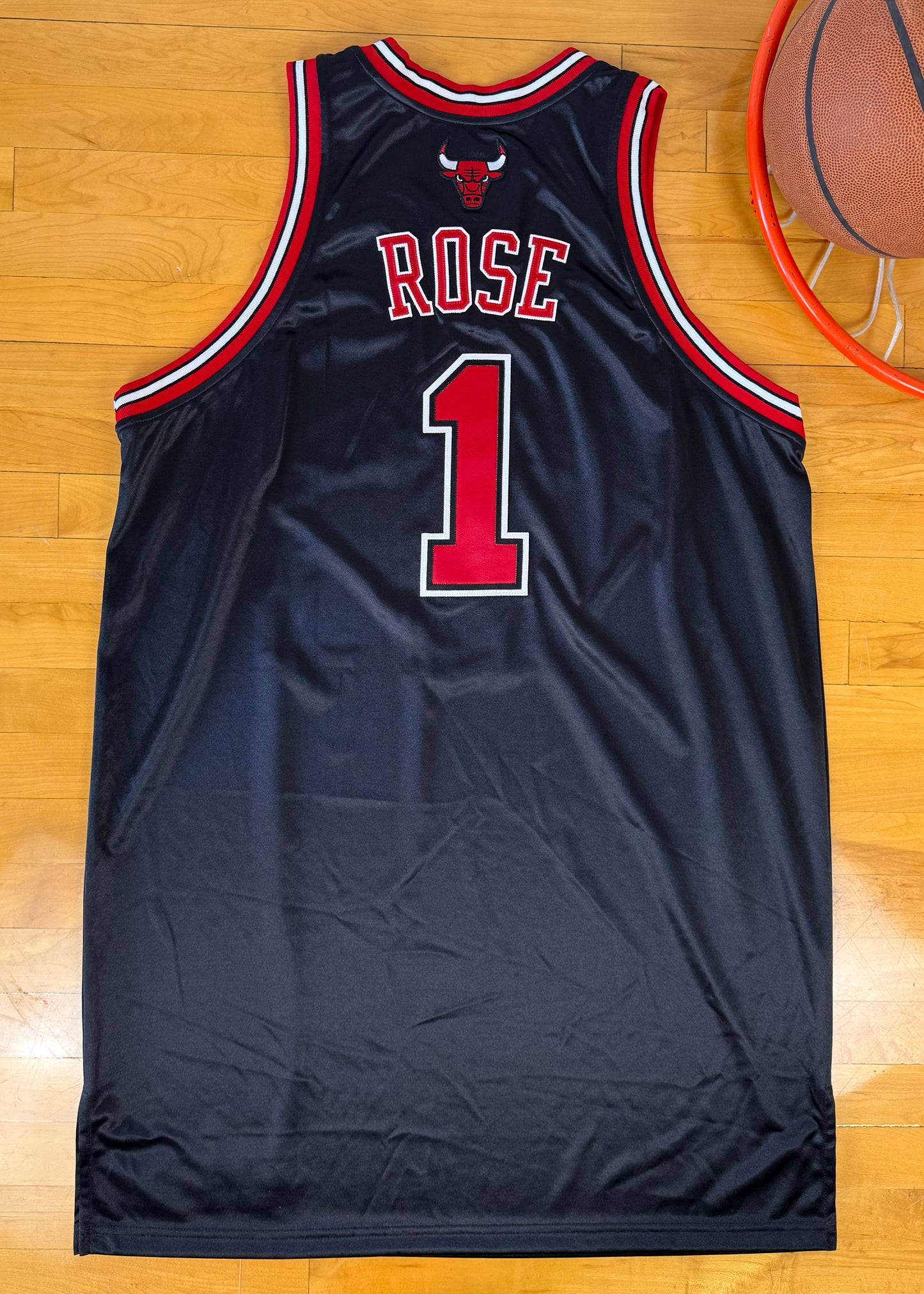 Chicago Bulls Derrick Rose 2009-2010 Alternate NBA Basketball Jersey (54/XXL)