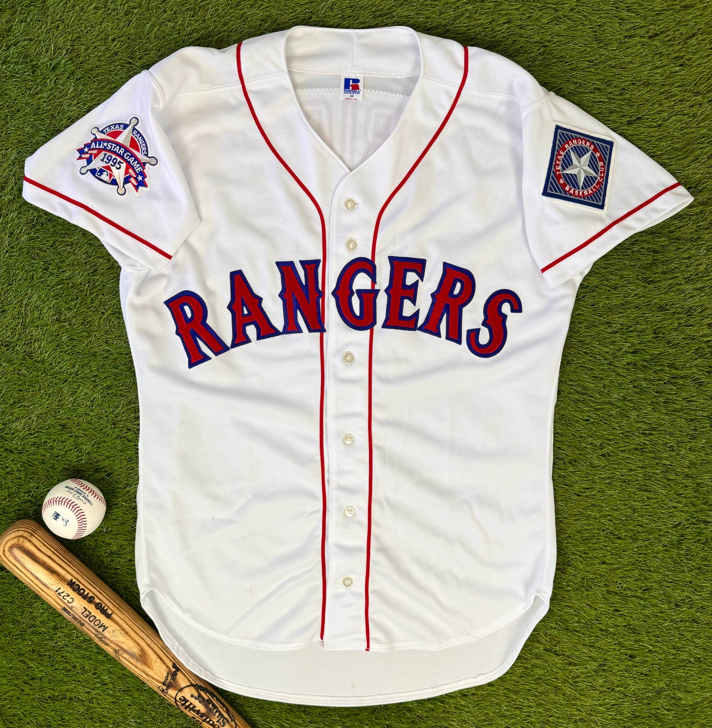 Texas Rangers Ivan Rodriguez 1995 All Star Game MLB Baseball Jersey (44/Large)