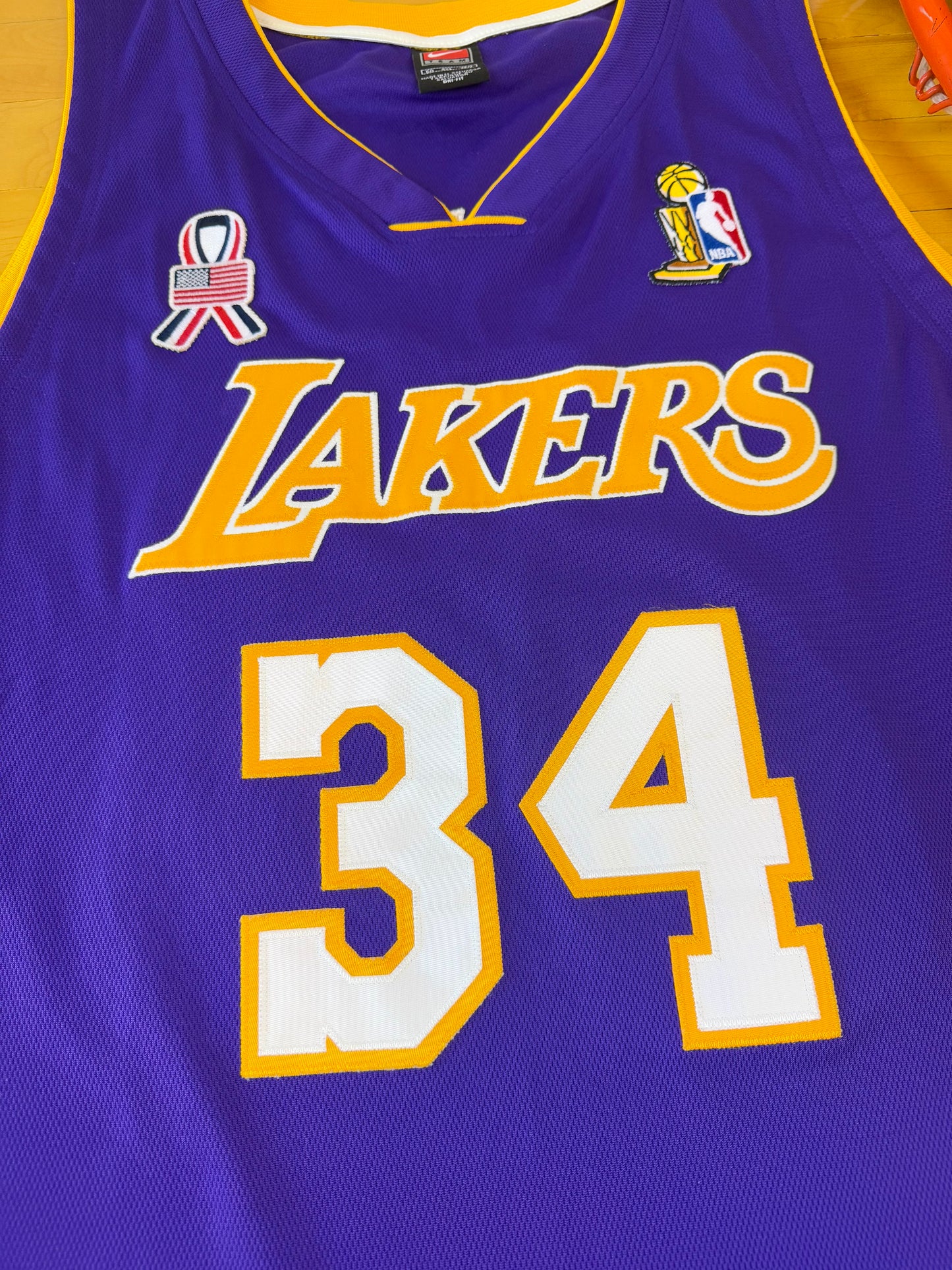 Los Angeles Lakers Shaquille O’Neal 2002 NBA Finals Basketball Jersey (60/XXXXL)