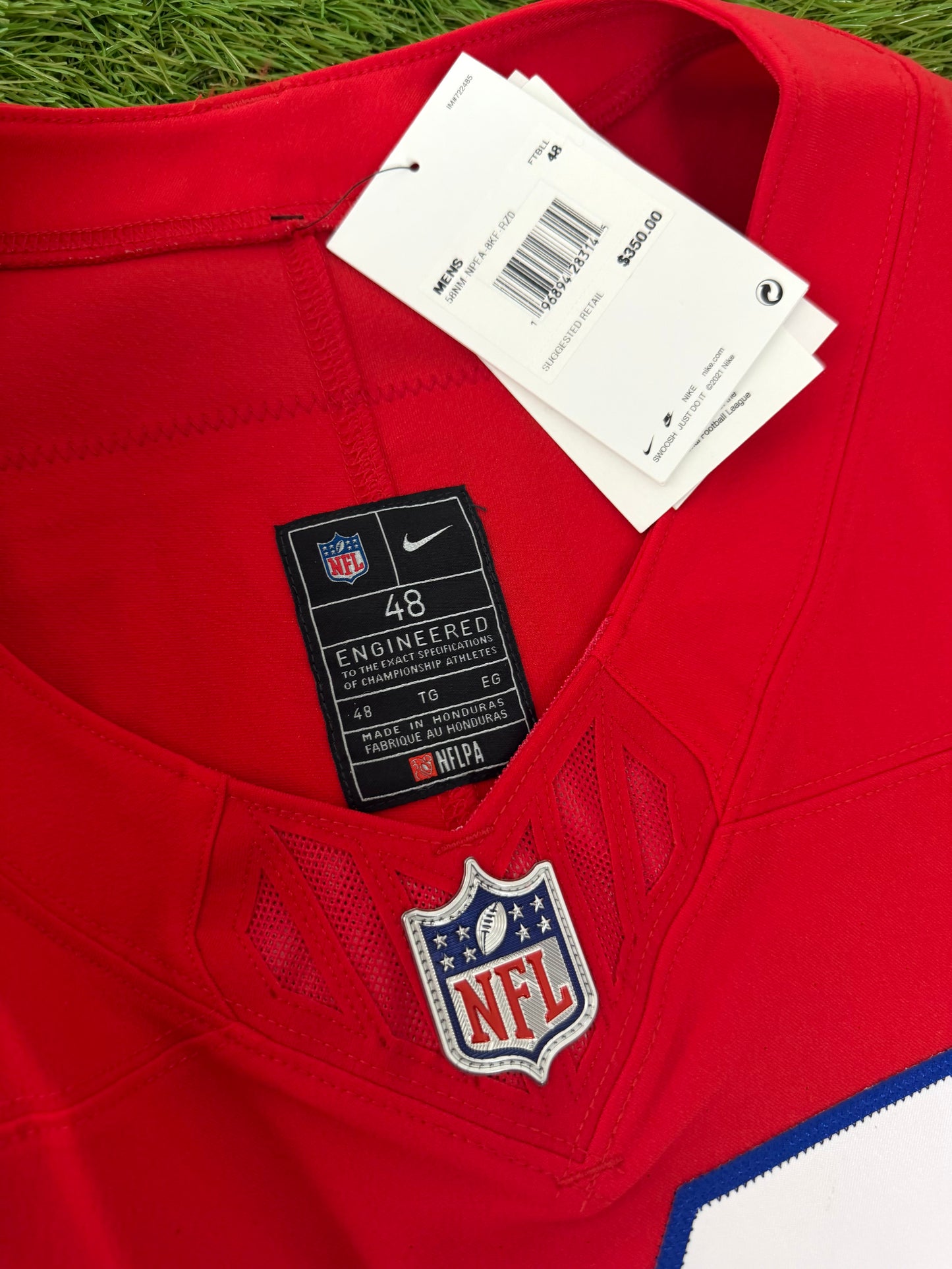 New England Patriots Drake Maye 2025 Throwback NFL Football Jersey (48/XL)