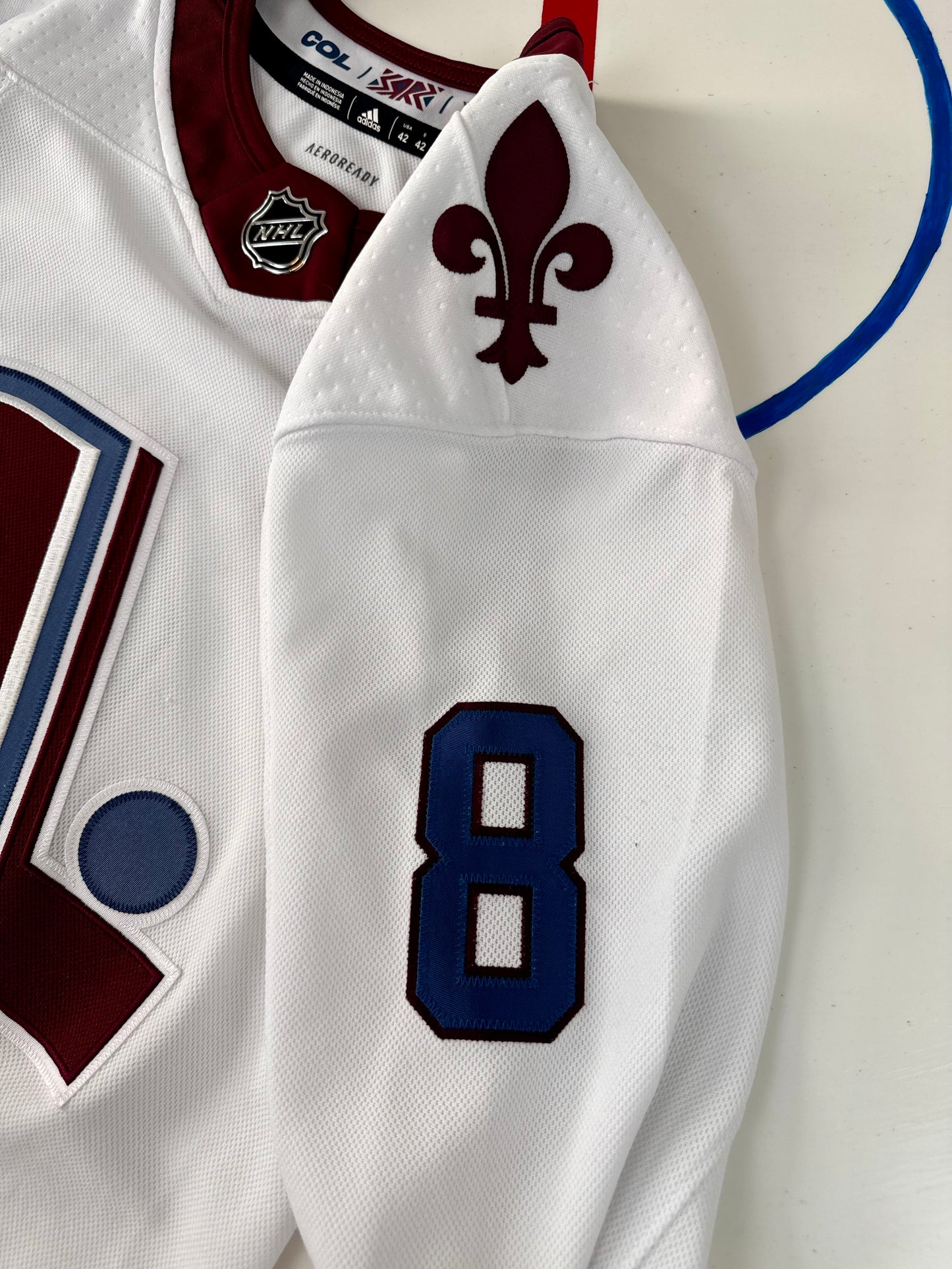 Colorado Avalanche Cale Makar 2021 Reverse Retro 1.0 NHL Hockey Jersey (42/Extra Small)