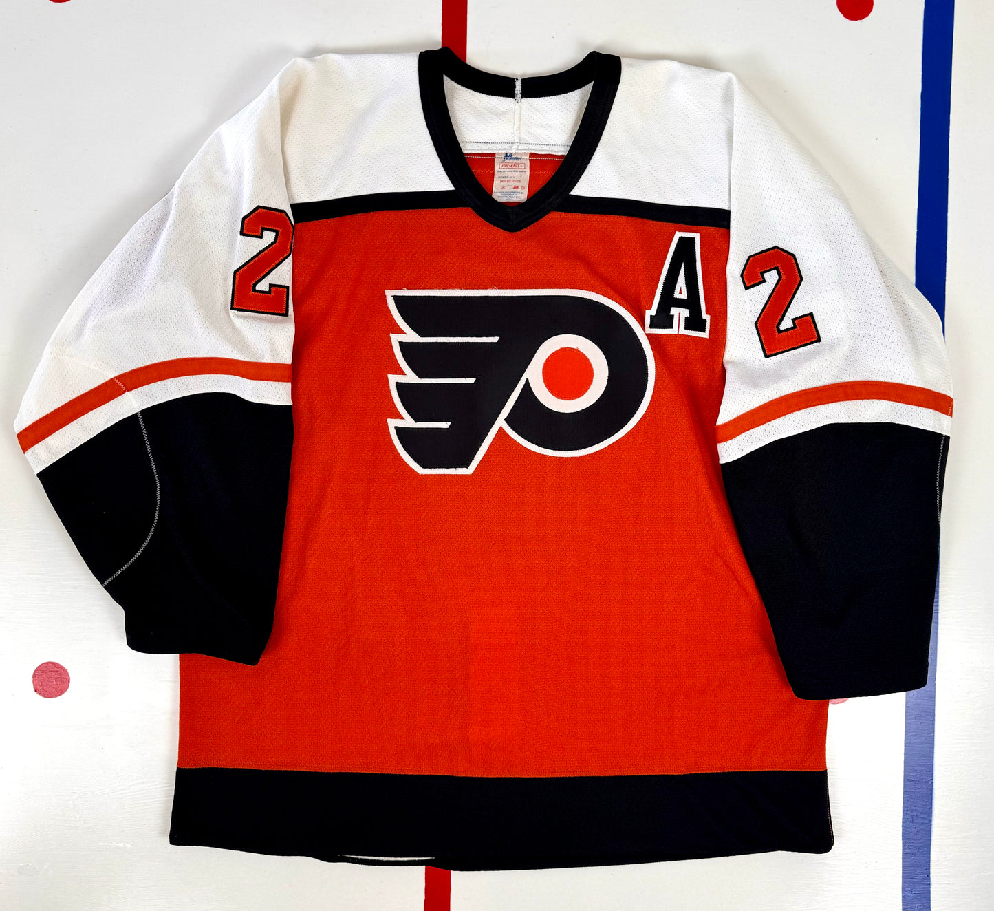 Philadelphia Flyers 1989-1990 Mark Howe NHL Hockey Jersey (48/Large)