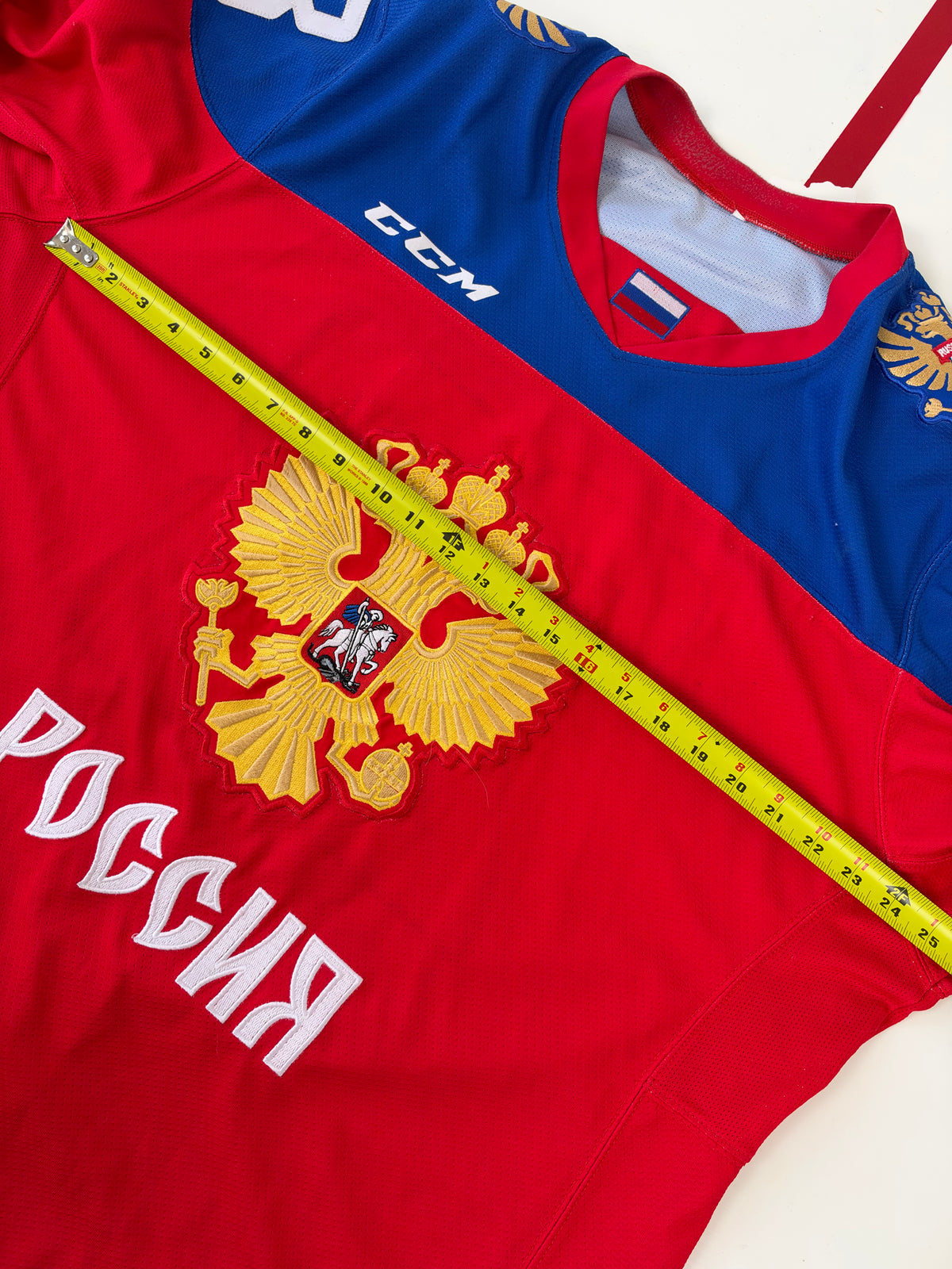Team Russia Dmitry Zlodeyev 2021 Game Worn Hockey Jersey (48/Large)