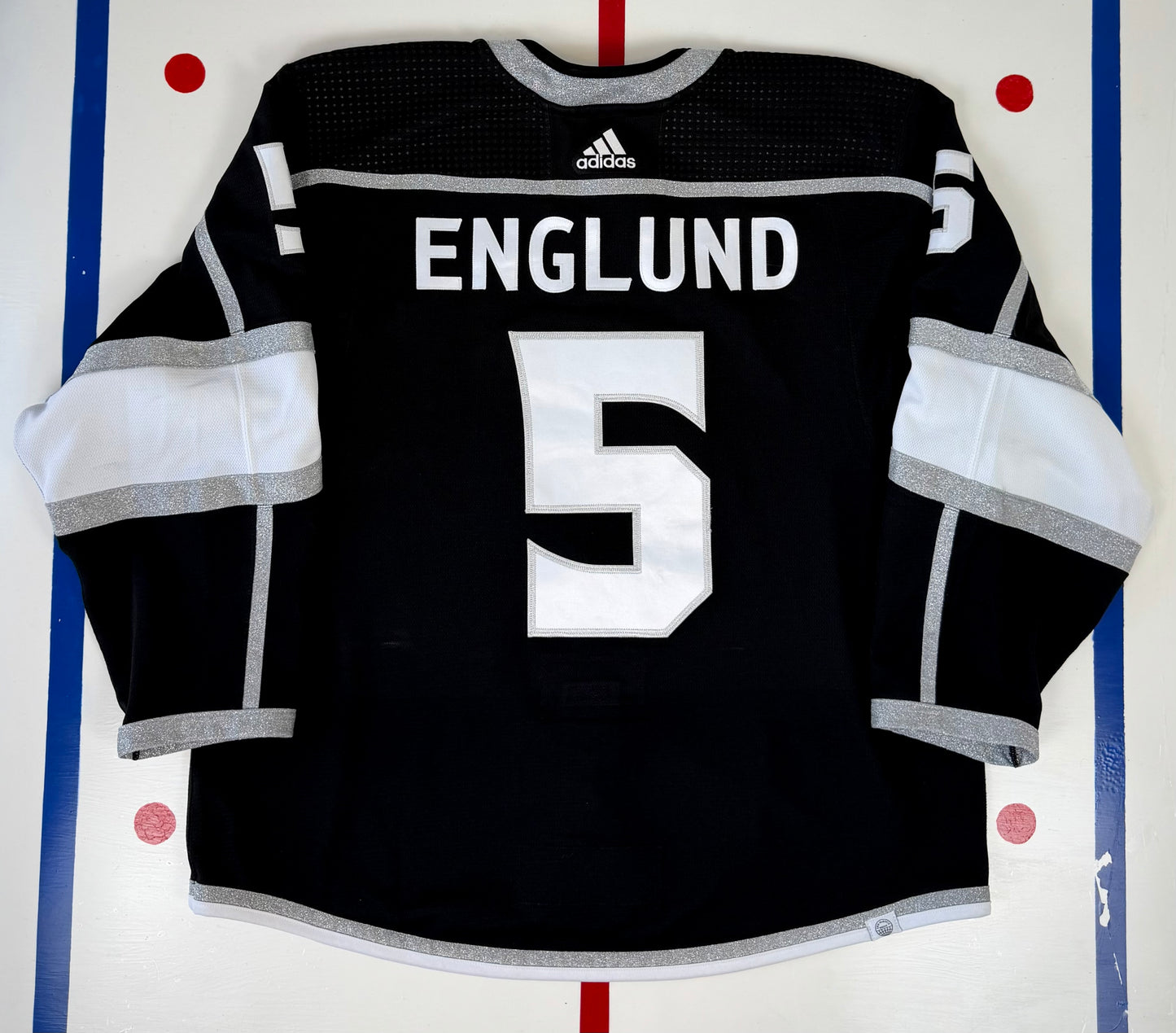 Los Angeles Kings Andreas Englund 2024 Playoffs Game Worn NHL Hockey Jersey (58/XXL)