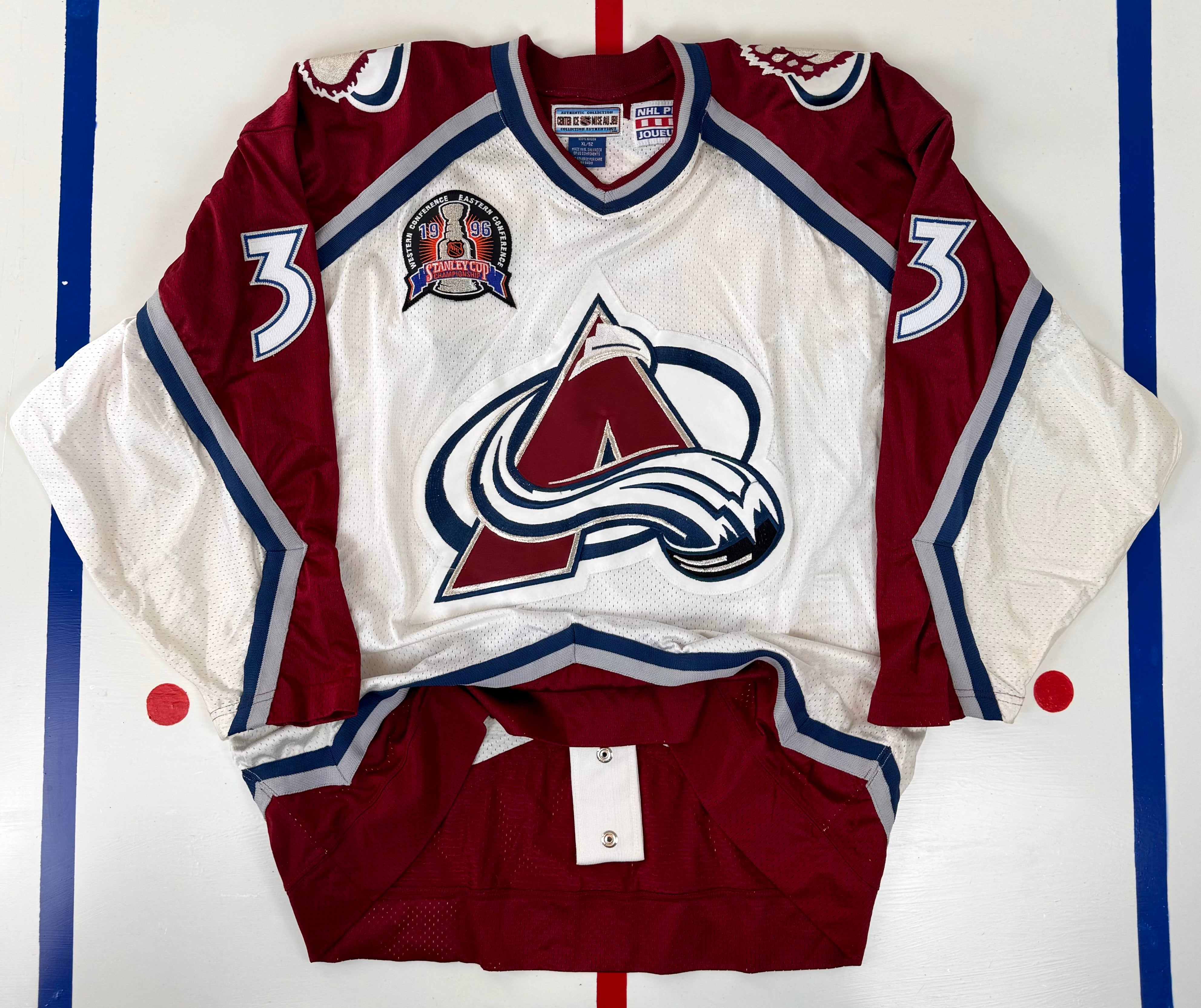 Nathan MacKinnon Colorado Avalanche Stanley Cup Finals White Jersey size 54 2XL outlet