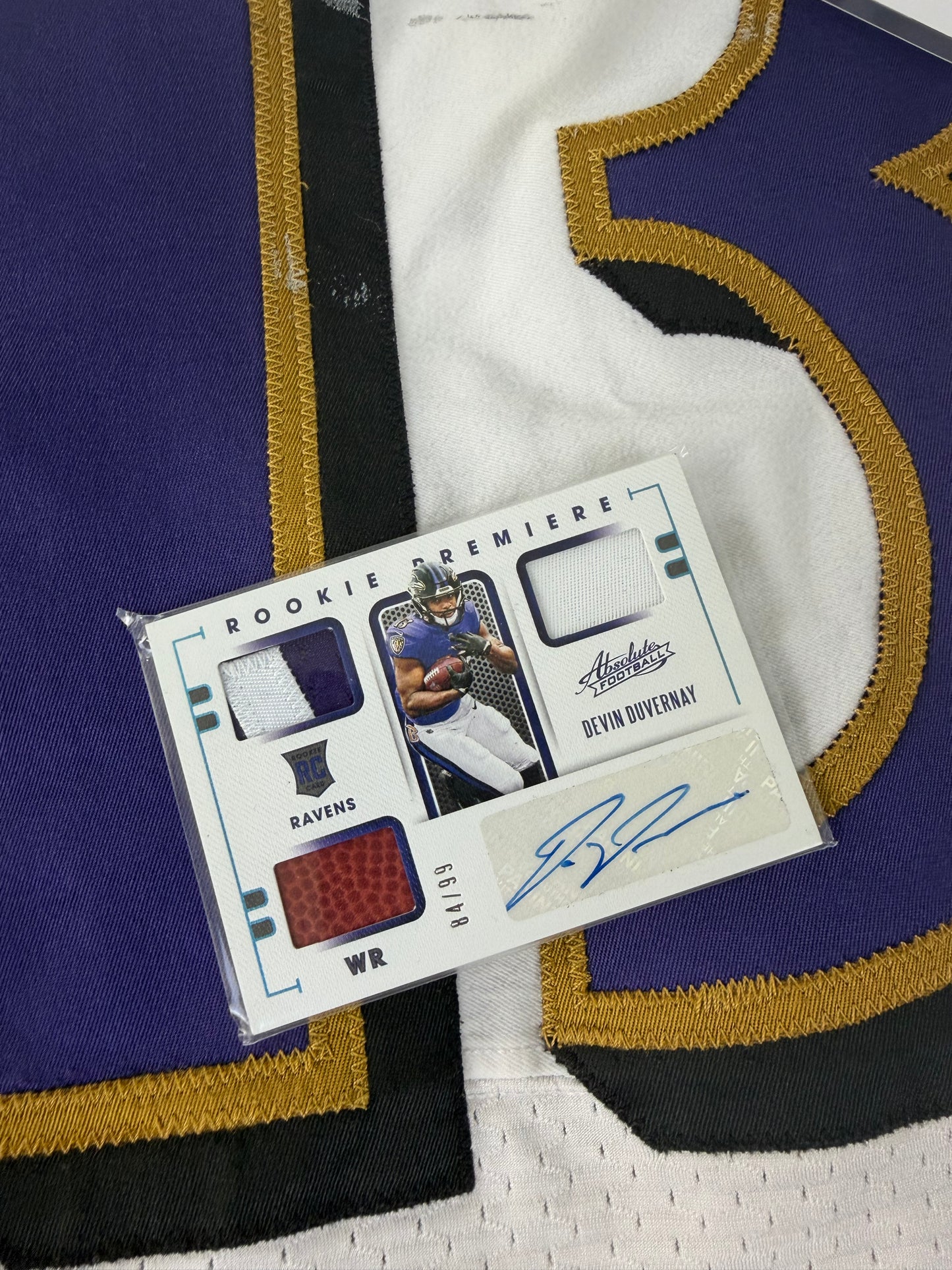 Baltimore Ravens Duvernay 2022 Game Worn Jersey