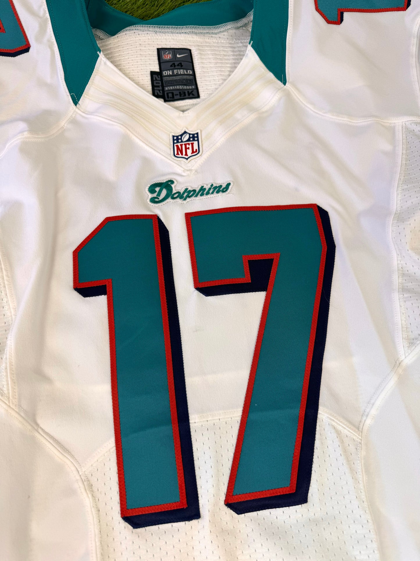 Miami Dolphins 2012 Ryan Tannehill Team Issued NFL Football Jersey (44/Large)