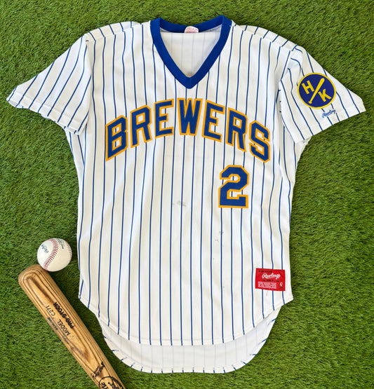 Milwaukee Brewers Mike Young 1988 MLB Baseball Jersey (42/Large)