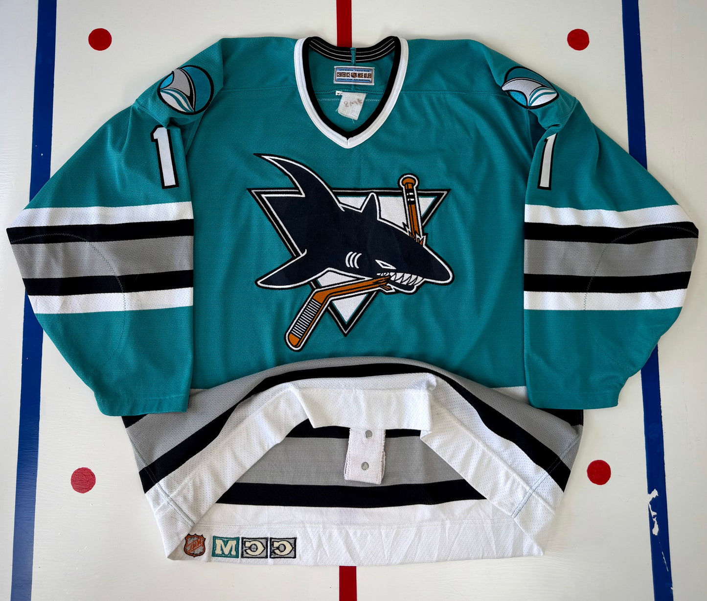 San Jose Sharks Owen Nolan 1995-1996 NHL Hockey Jersey (52/XL)