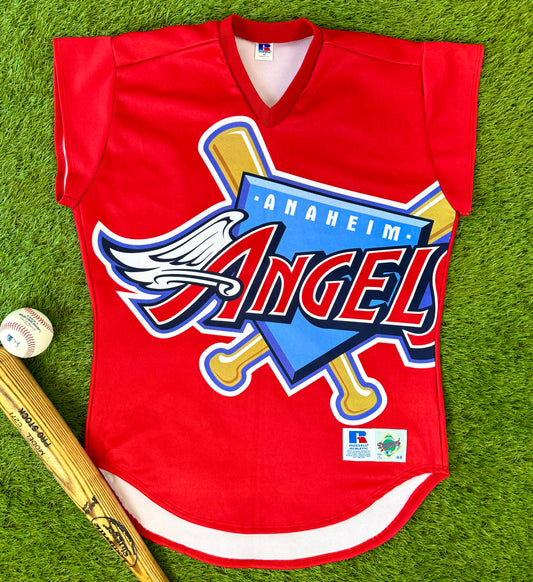 Anaheim Angels 1999 Jim Edmonds Turn Ahead The Clock MLB Baseball Jersey (44/Large)