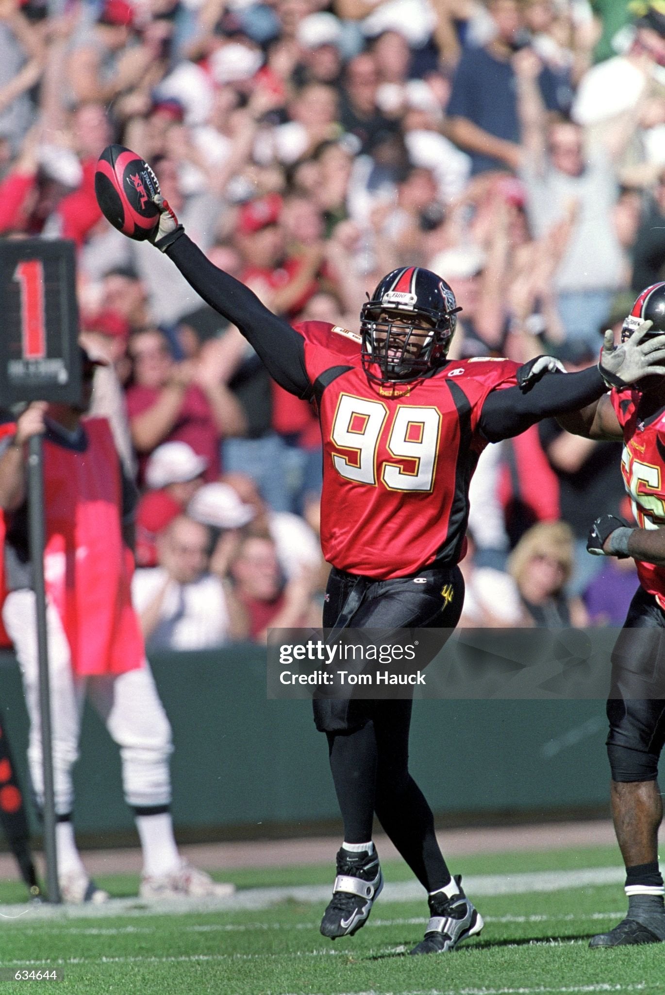 San Francisco Demons 2001 Game Worn XFL Football Helmet