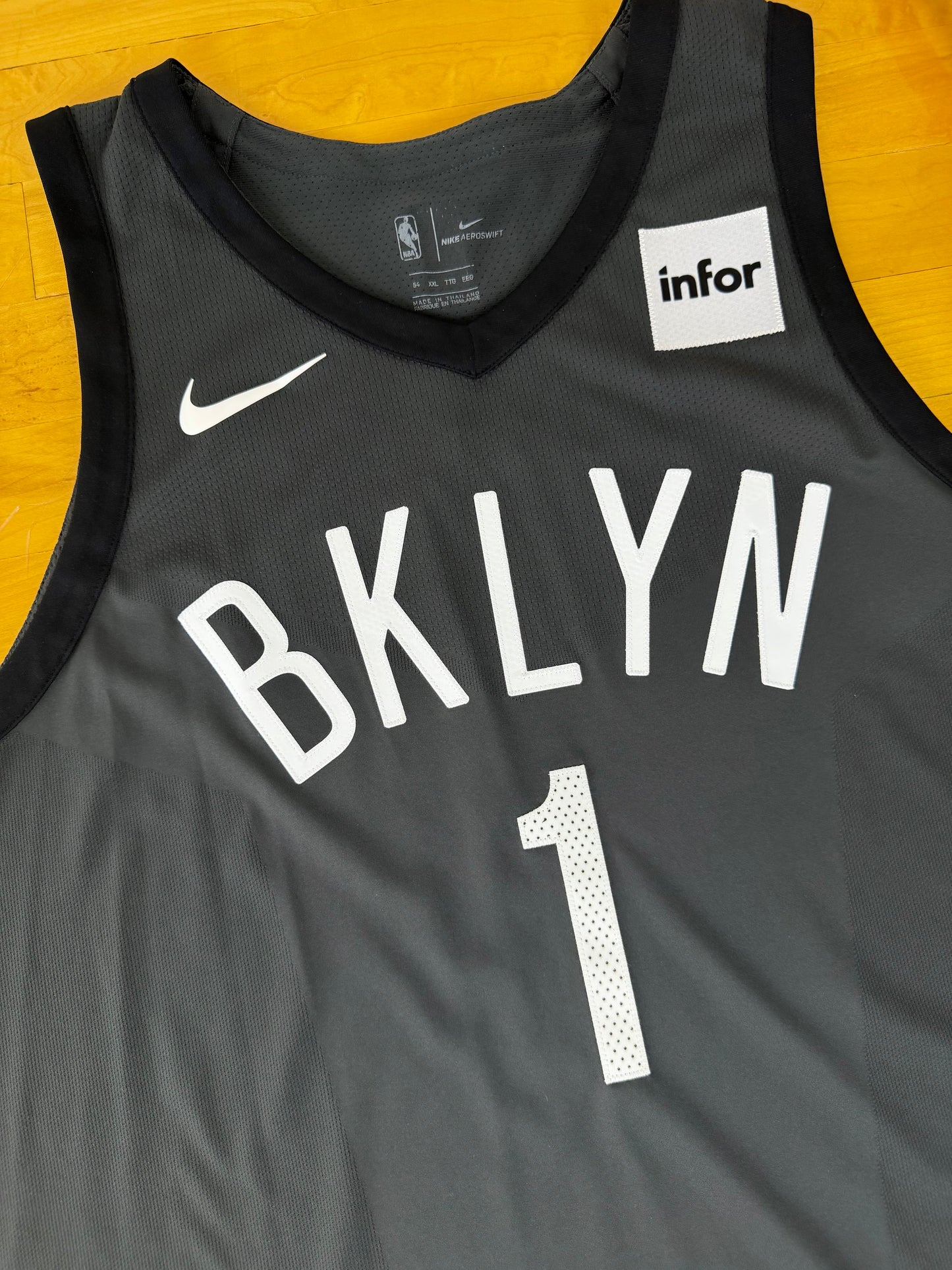 Brooklyn Nets D’Angelo Russell 2017-2019 Statement Edition NBA Basketball Jersey (54/XXL)