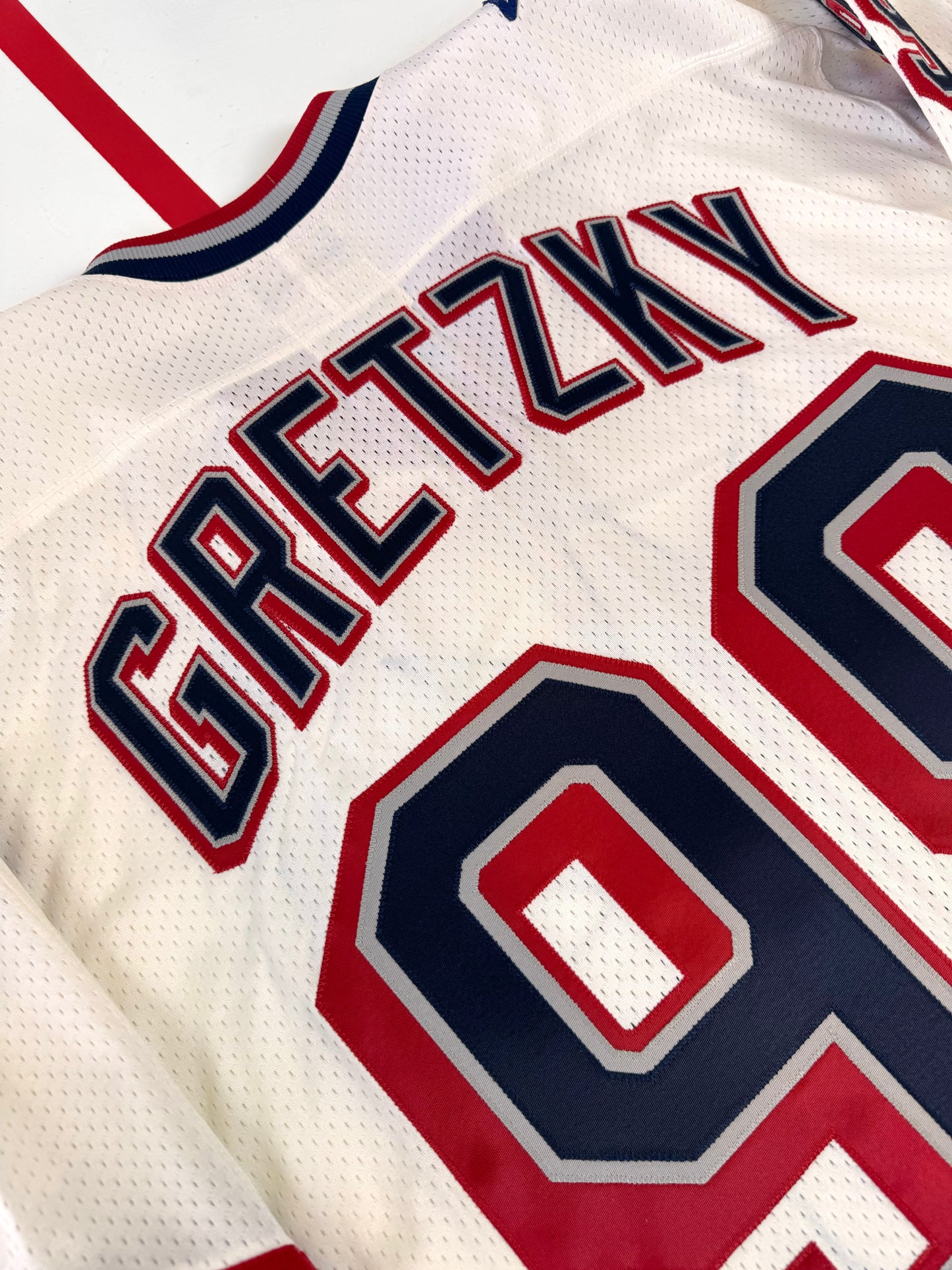 New York Rangers 1998-99 Wayne Gretzky White Lady Liberty NHL Hockey Jersey (48/Large)