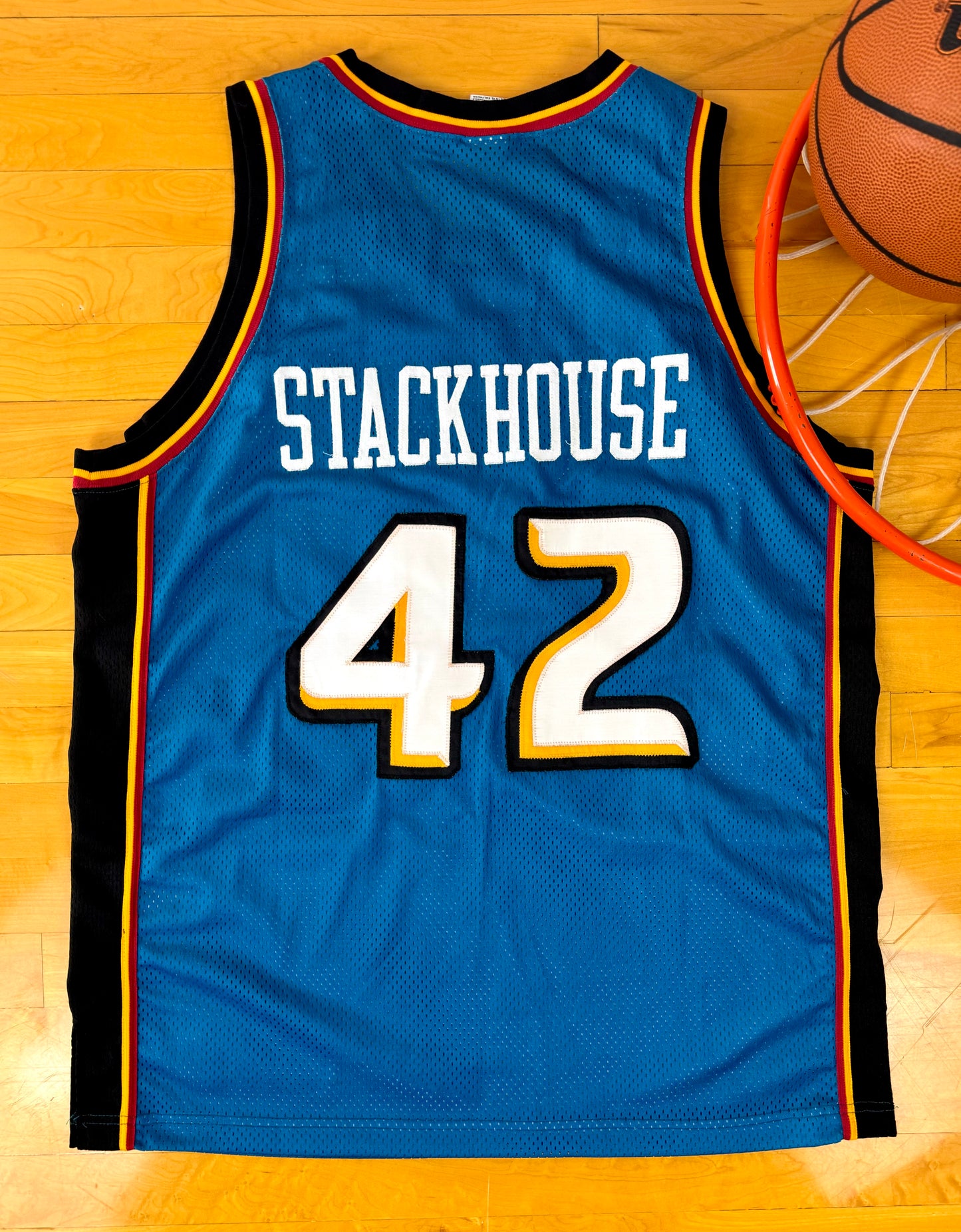 Detroit Pistons 1997-2001 Jerry Stackhouse NBA Basketball Jersey (48/XL)