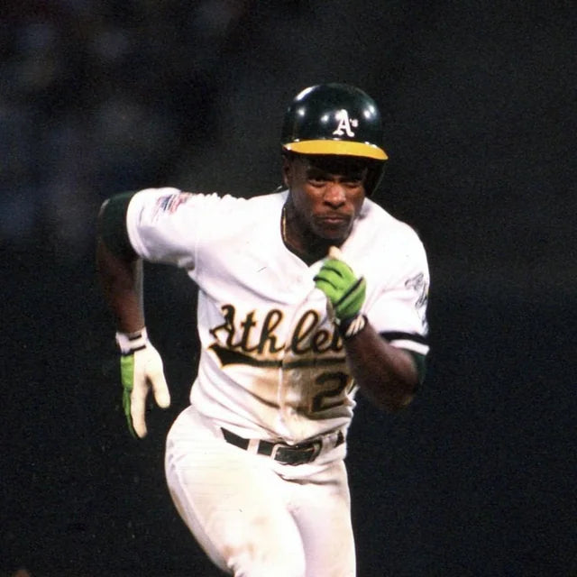 Oakland Athletics Rickey Henderson 1989 World Series MLB Baseball Jersey (48/XL)