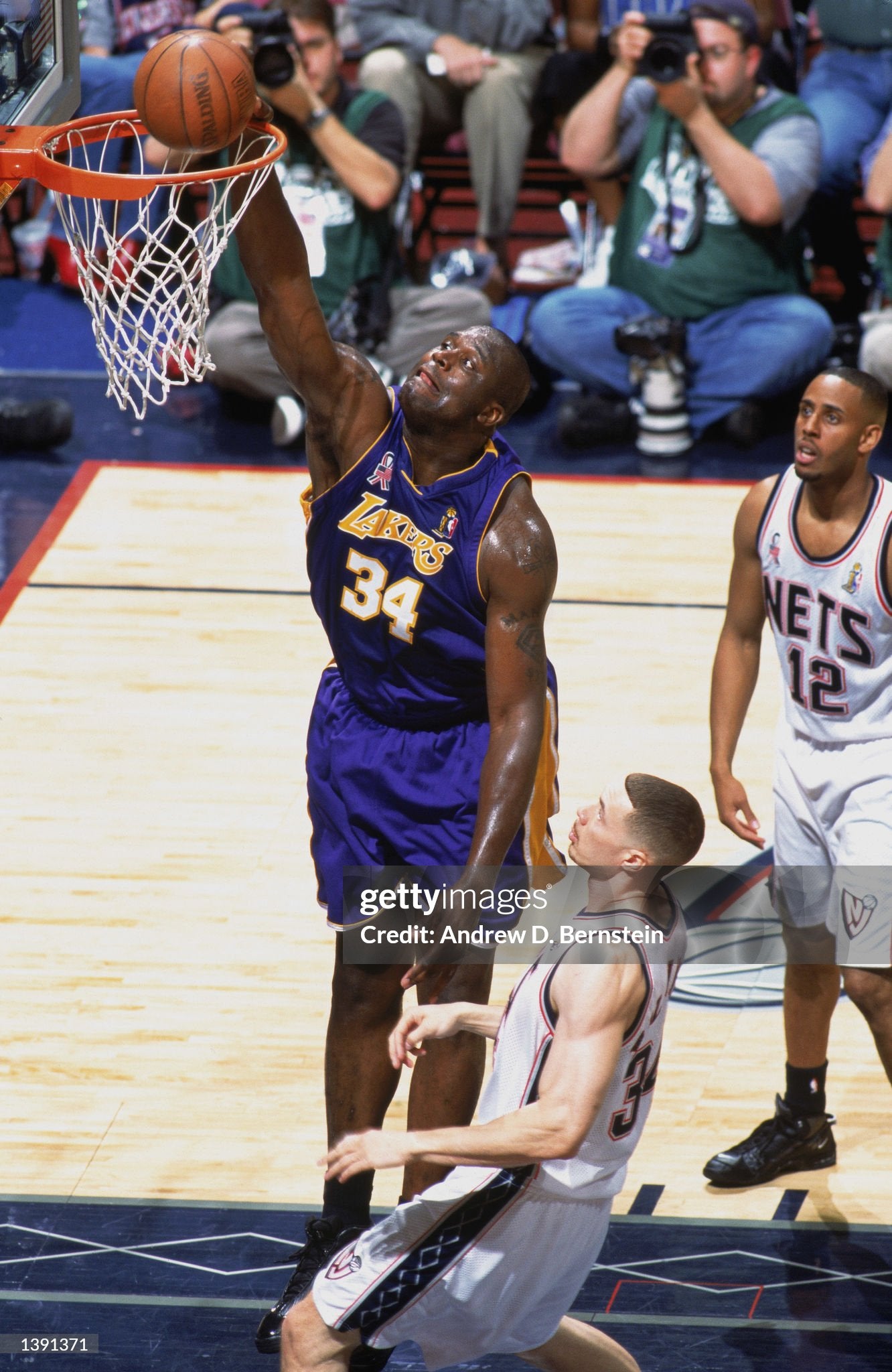 Los Angeles Lakers Shaquille O’Neal 2002 NBA Finals Basketball Jersey (60/XXXXL)