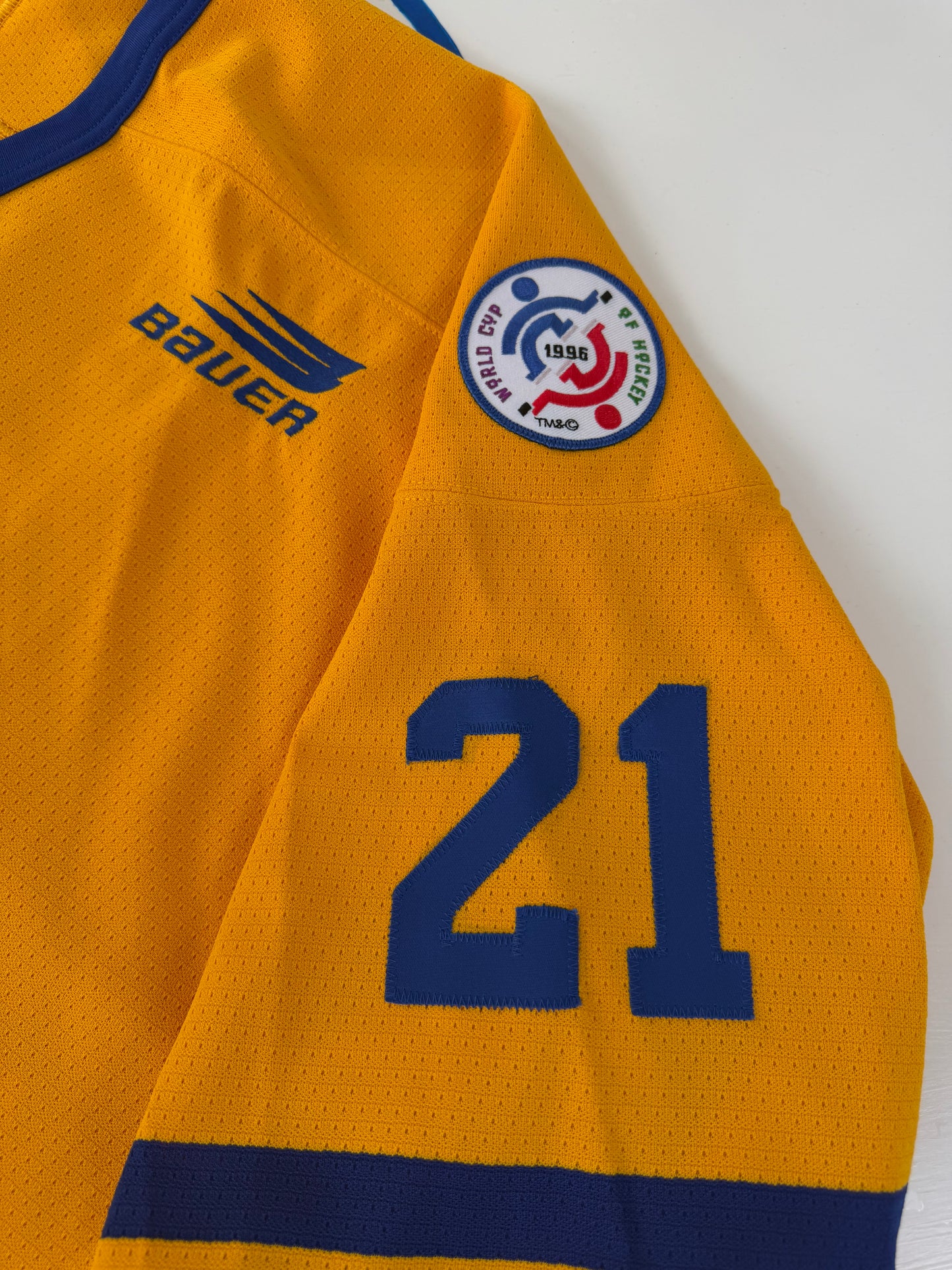Team Sweden Peter Forsberg 1996 World Cup of Hockey Jersey (52/XL)