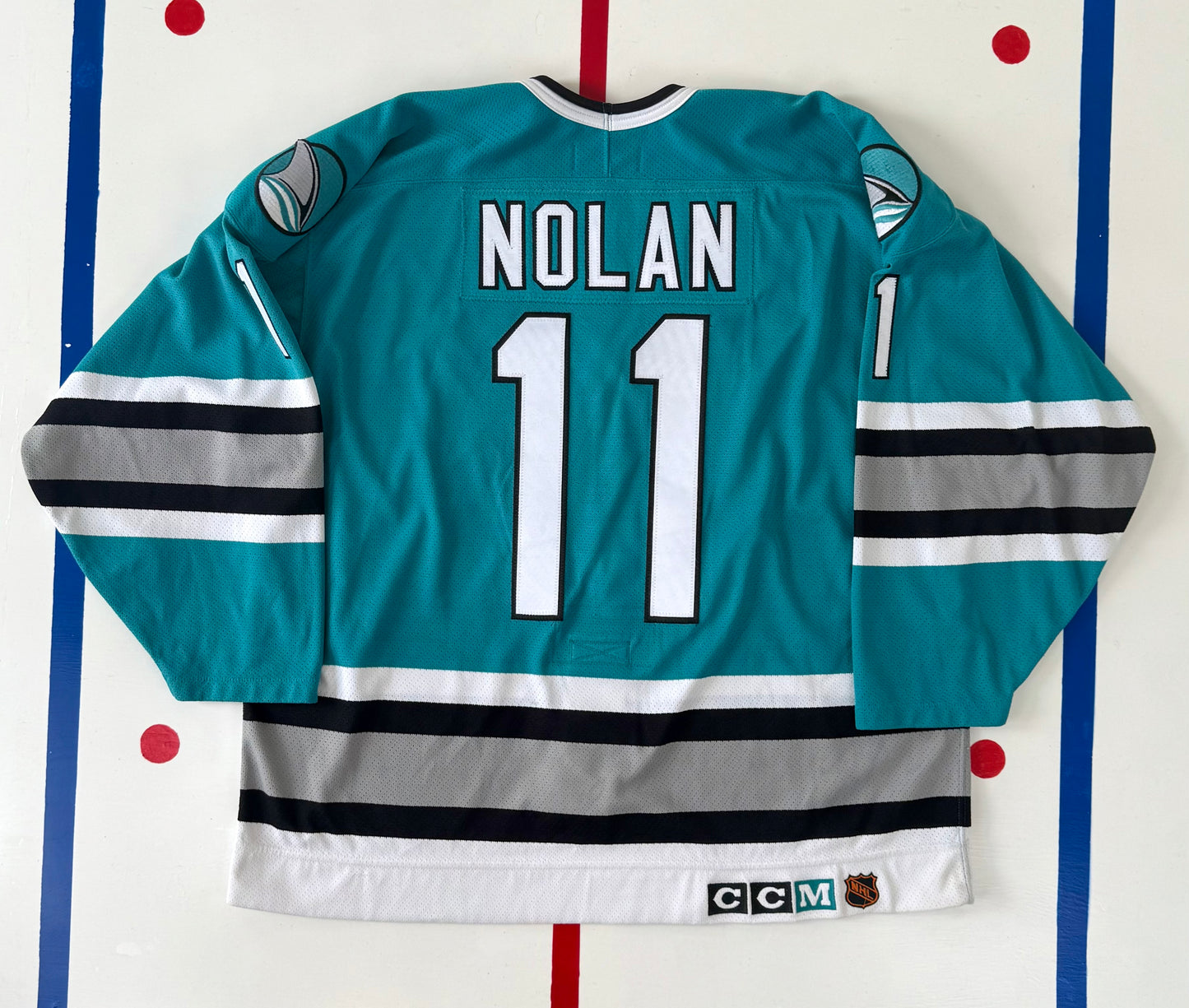 San Jose Sharks Owen Nolan 1996-1997 NHL Hockey Jersey (52/XL)