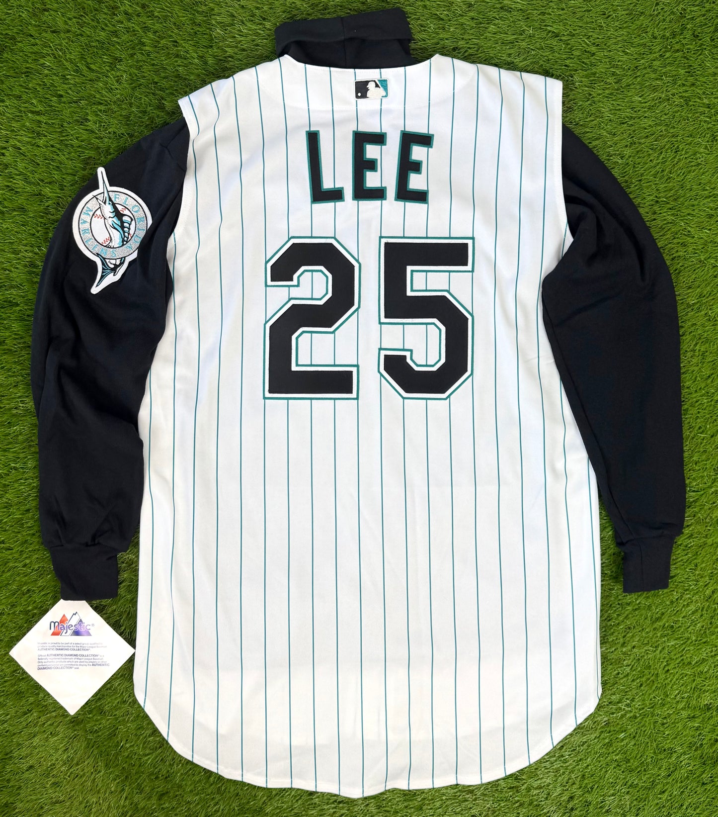 Florida Marlins 2000-2002 Derrick Lee MLB Baseball Jersey (46/Large)