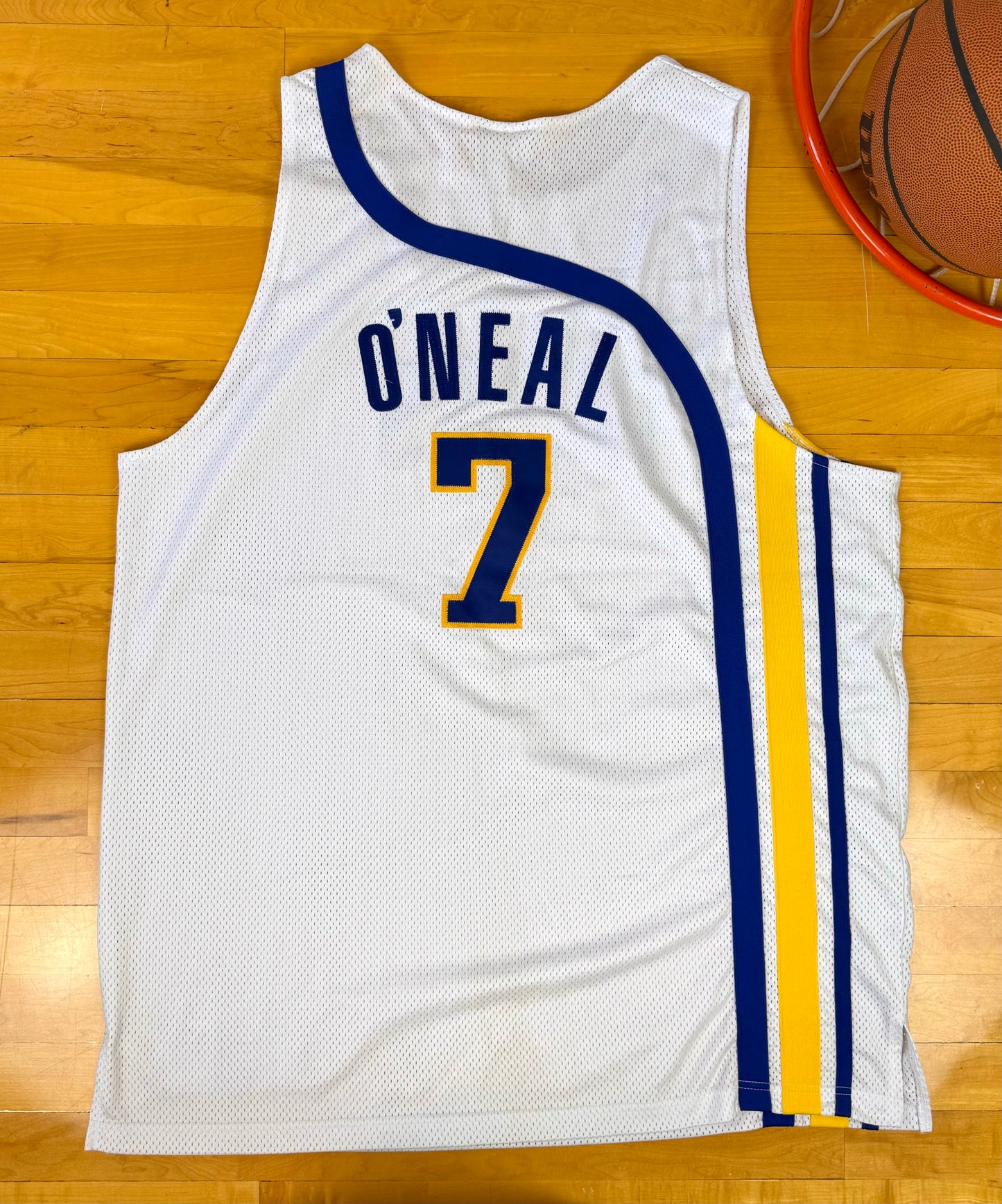 Indiana Pacers 2003-2004 Jermaine O’Neal Throwback NBA Basketball Jersey (52/XXL)