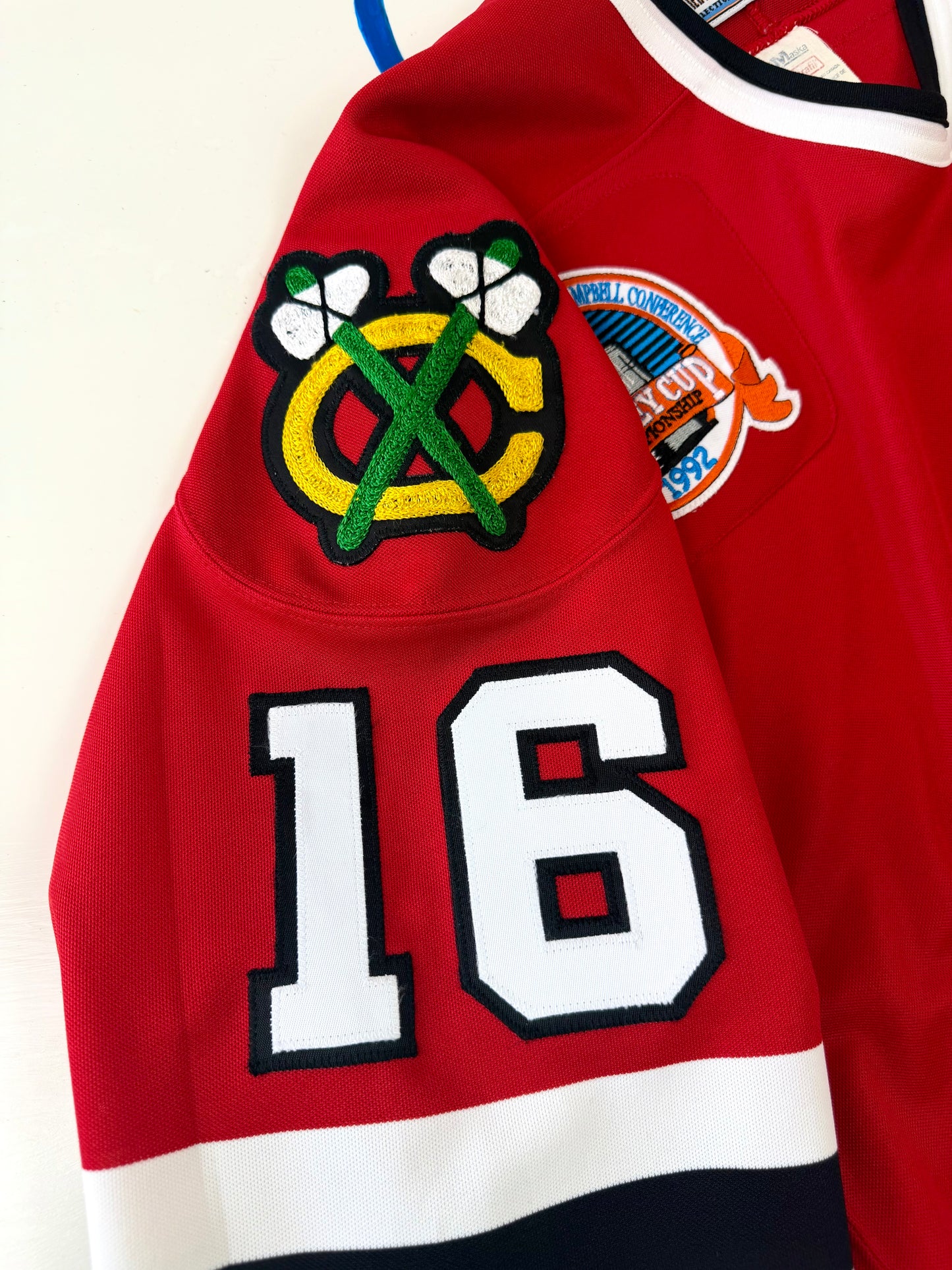 Chicago Blackhawks Michel Goulet 1992 Stanley Cup Finals NHL Hockey Jersey (48/Large)