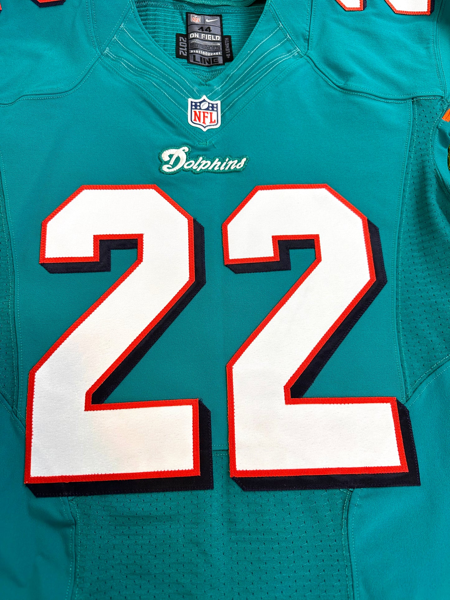 Miami Dolphins Reggie Bush 2012 Team Issued NFL Football Jersey (44/Large)
