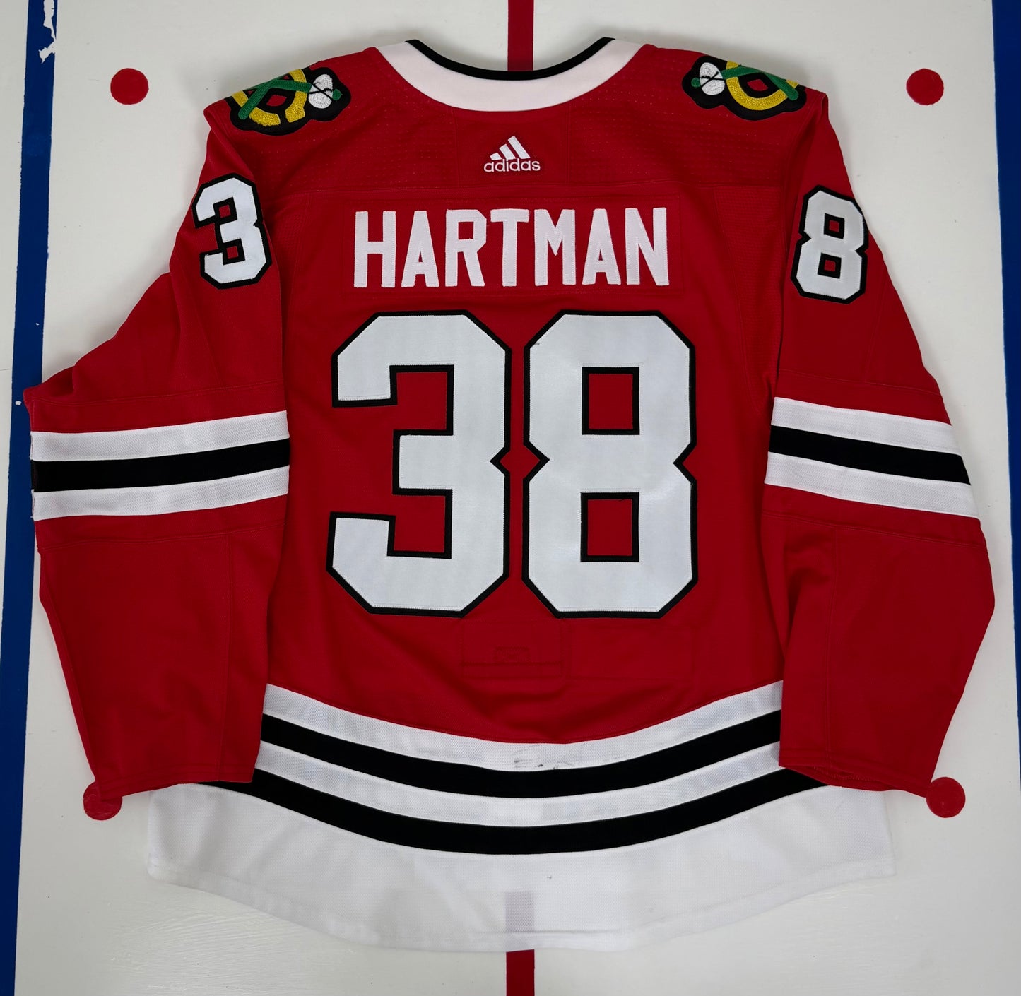 Chicago Blackhawks Ryan Hartman Game Worn 2017-2018 NHL Hockey Jersey (56/XXL)