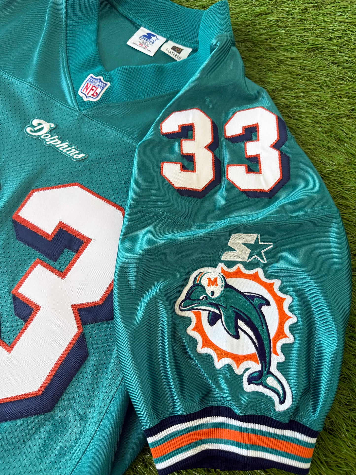 Miami Dolphins Karim Abdul-Jabbar 1997-1998 NFL Football Jersey (46/Medium)