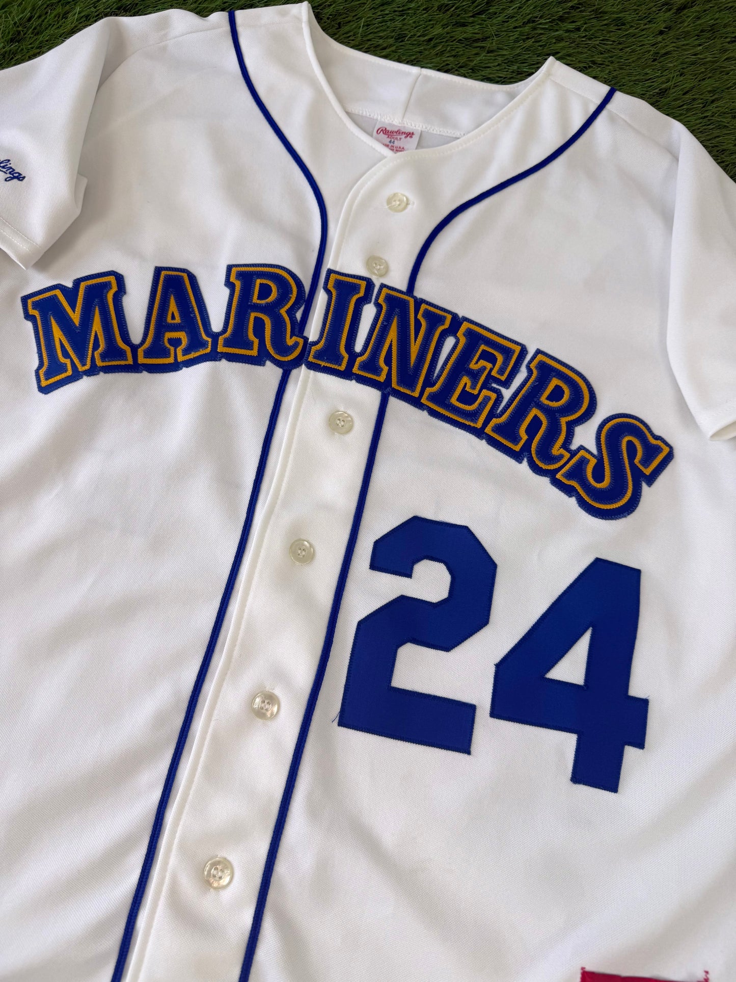 Seattle Mariners Ken Griffey Jr. 1989-1991 MLB Baseball Jersey (44/Large)
